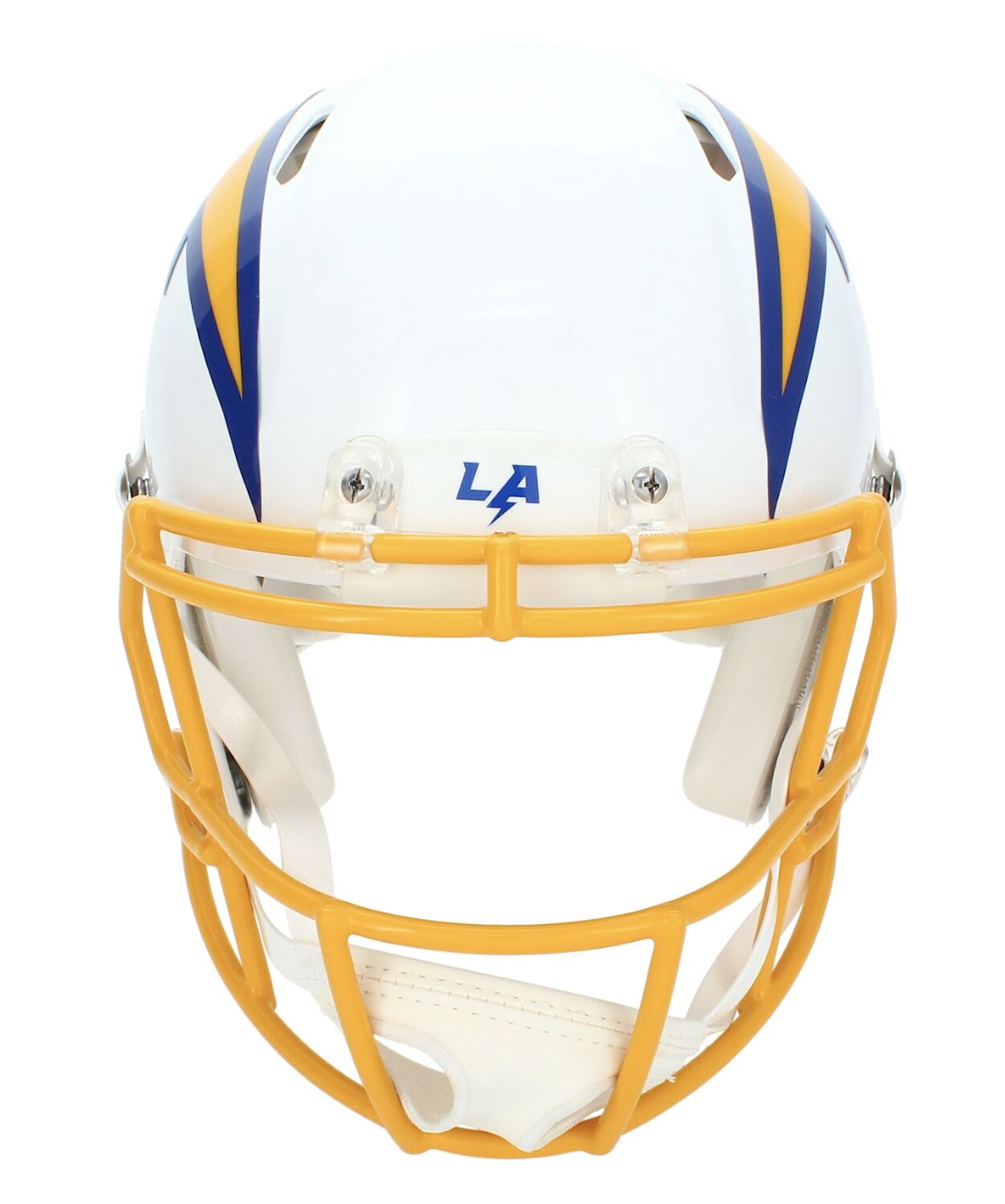Omarion Hampton Autographed Los Angeles Chargers Color Rush Speed Authentic Helmet Beckett Witnessed