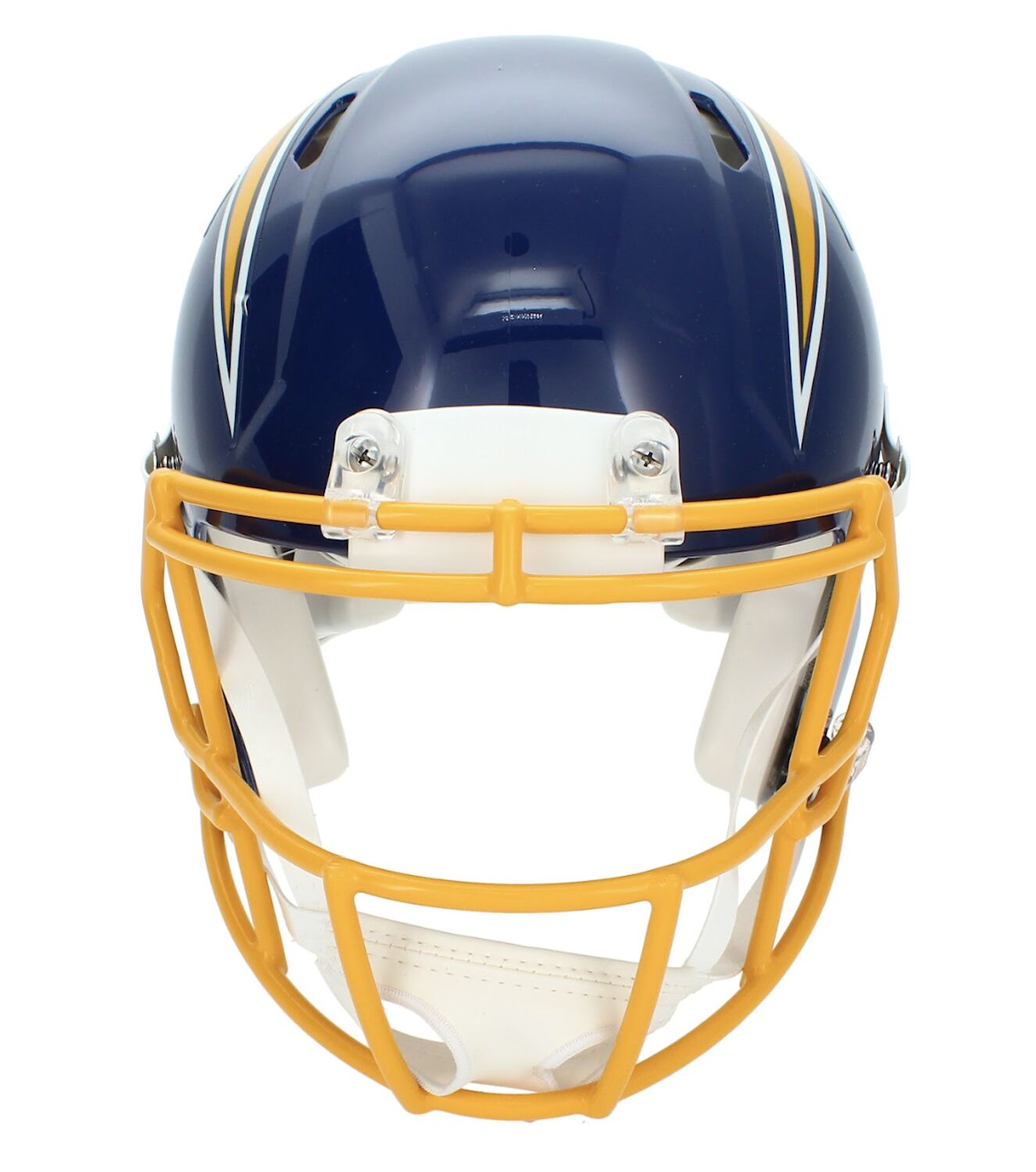 Omarion Hampton Autographed Los Angeles Chargers 1974-87 Throwback Speed Authentic Helmet Beckett