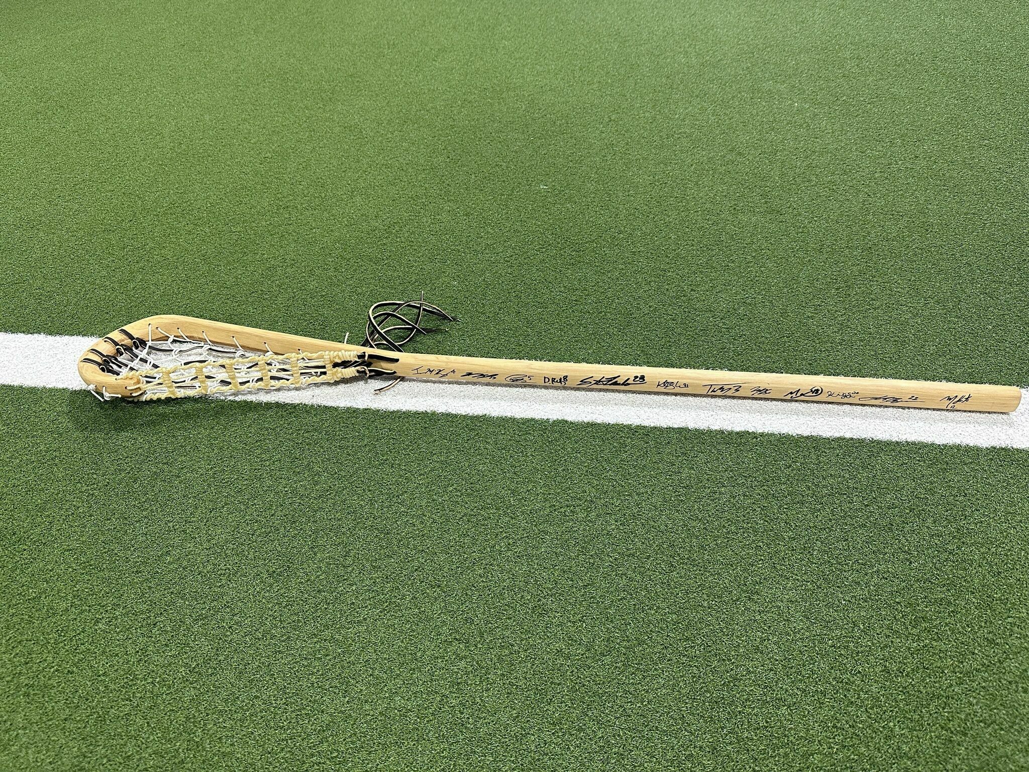 Buffalo Bandits Signed Handcrafted Wood Stick