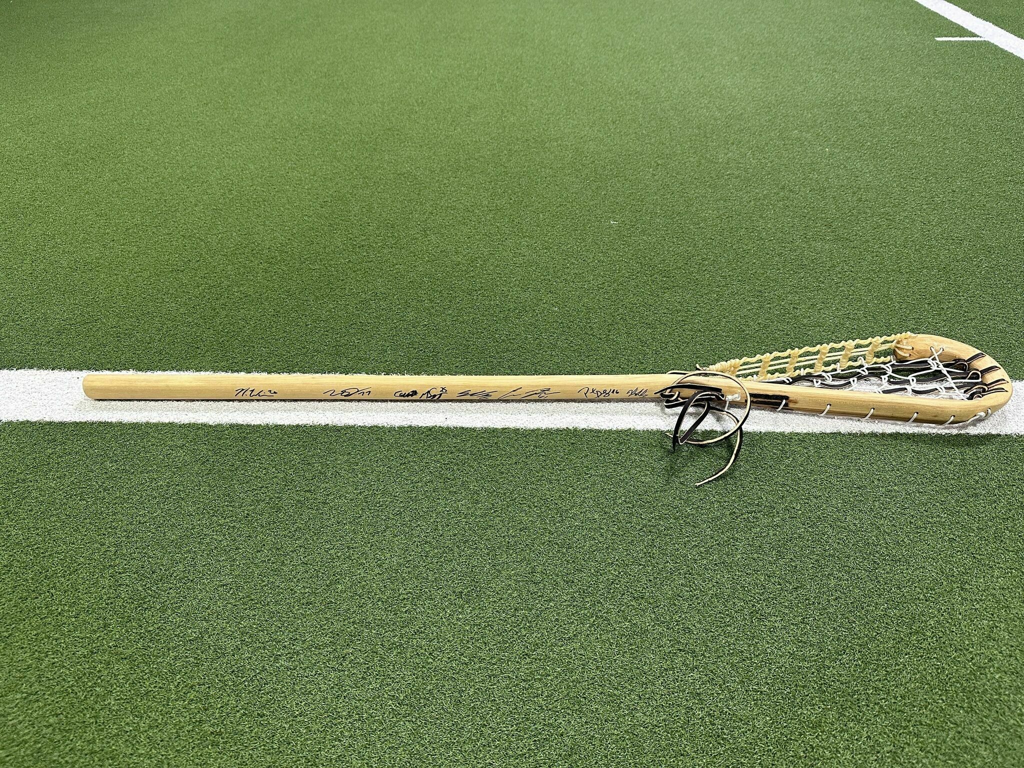 Buffalo Bandits Signed Handcrafted Wood Stick