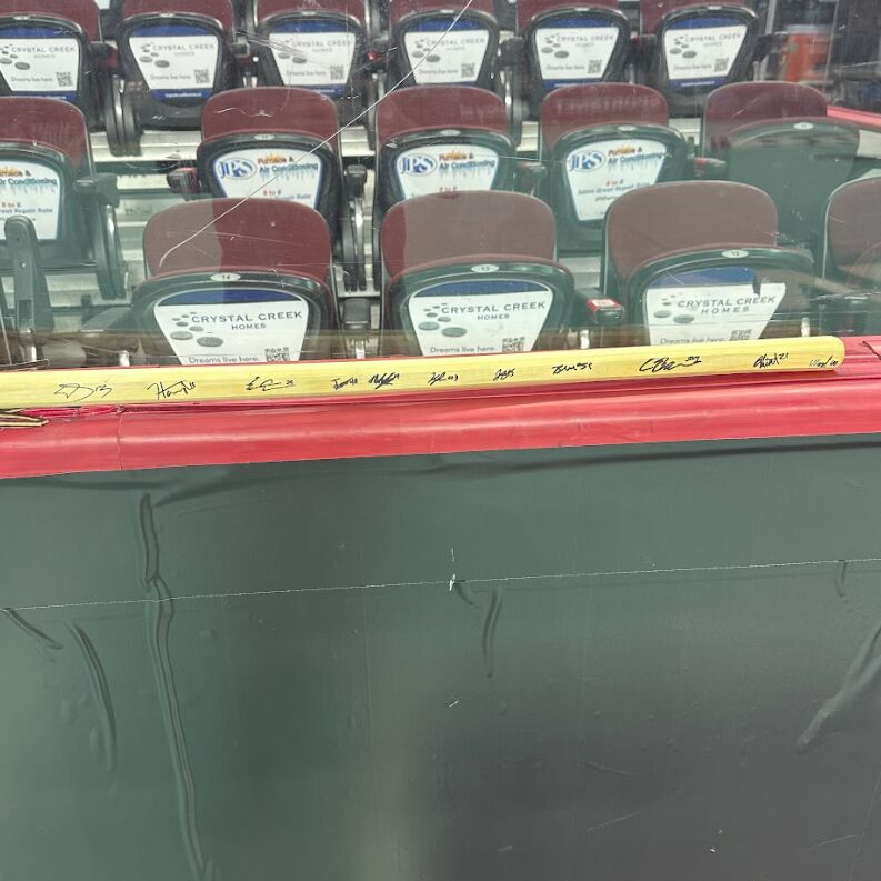 Calgary Roughnecks Signed Handcrafted Wood Stick