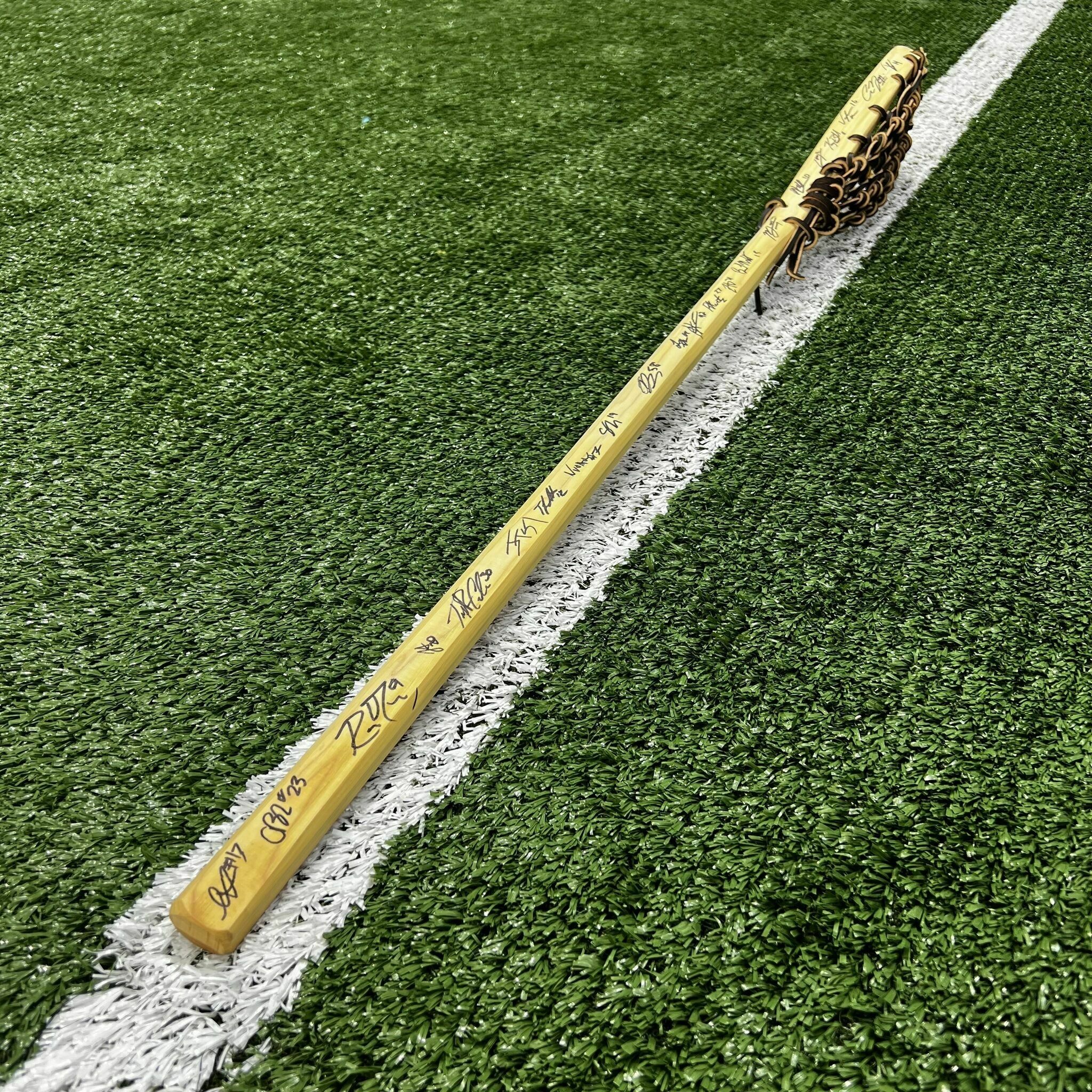 Ottawa Black Bears Signed Handcrafted Wood Stick