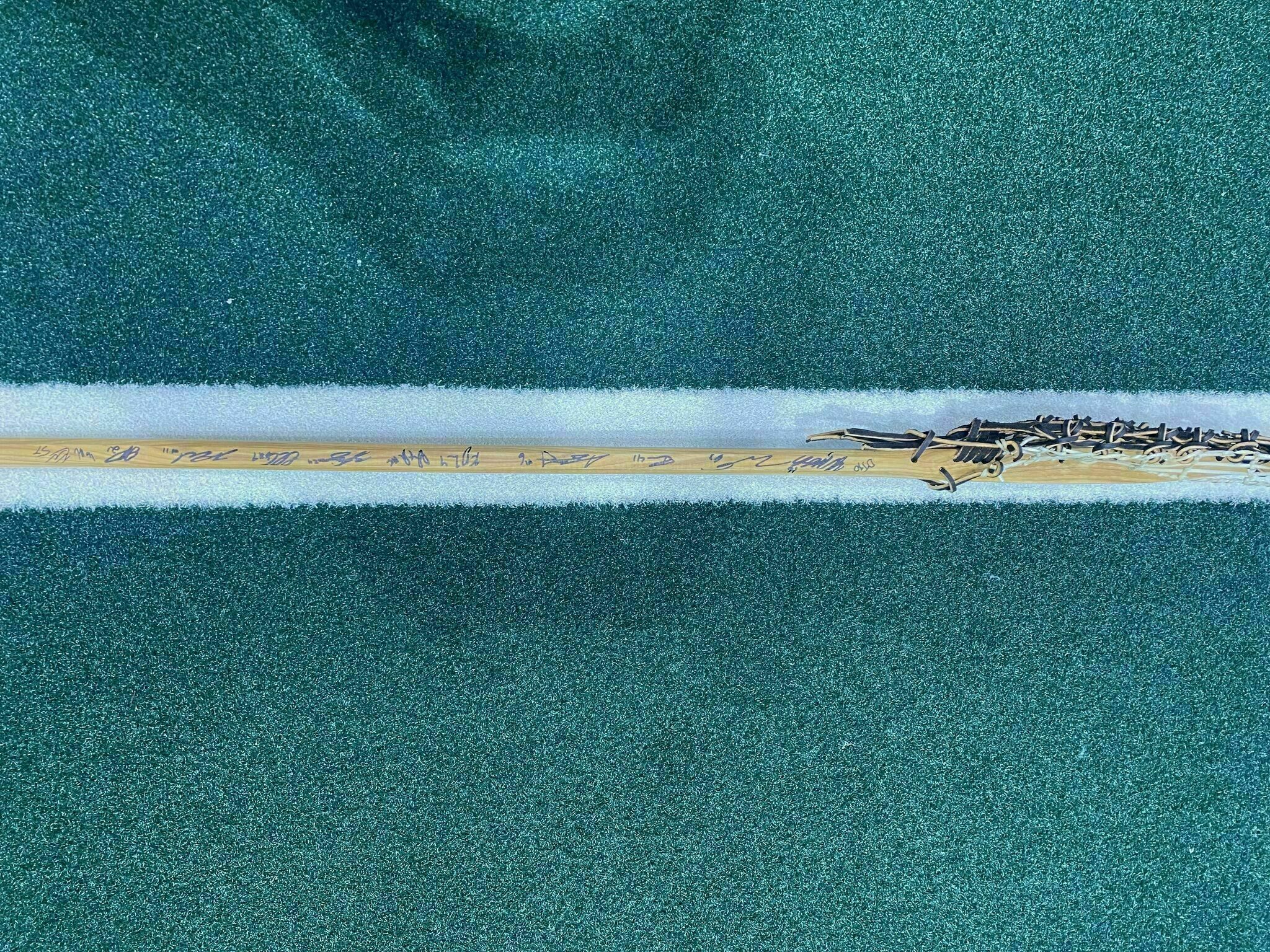 Oshawa Firewolves Signed Handcrafted Wood Stick