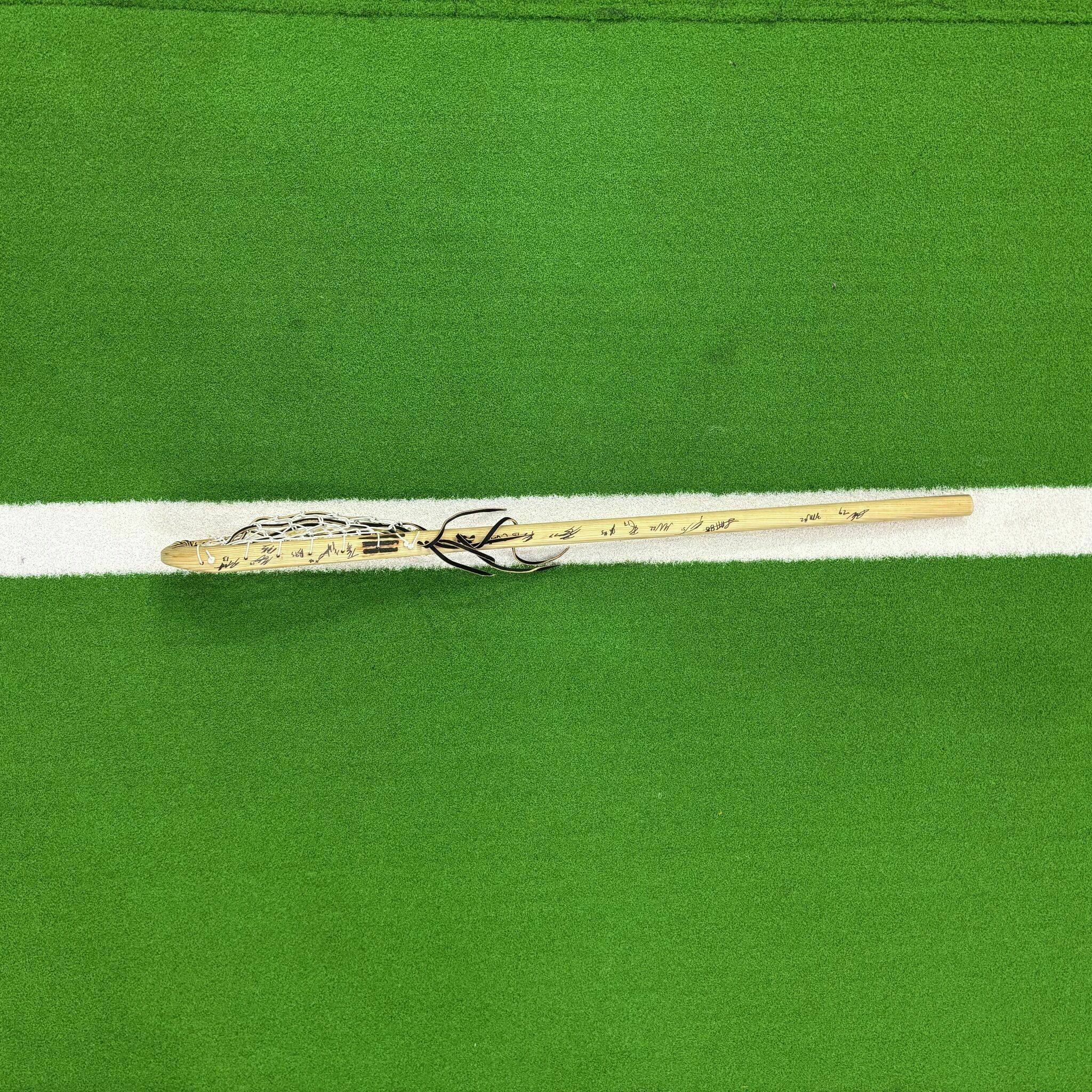 Saskatchewan Rush Signed Handcrafted Wood Stick