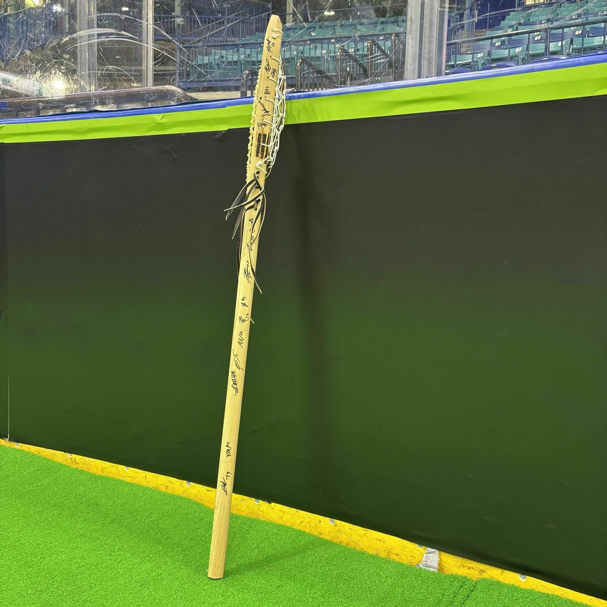 Saskatchewan Rush Signed Handcrafted Wood Stick