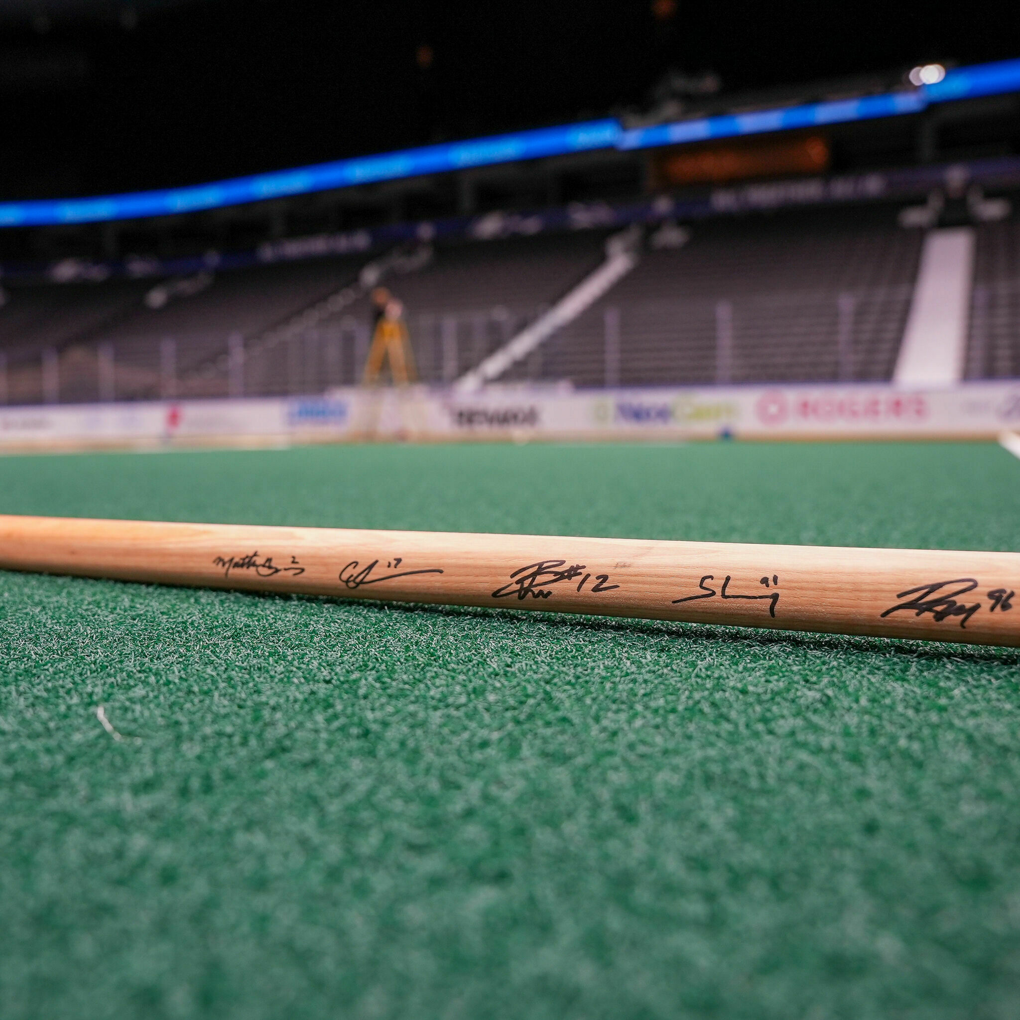 Vancouver Warriors Signed Handcrafted Wood Stick