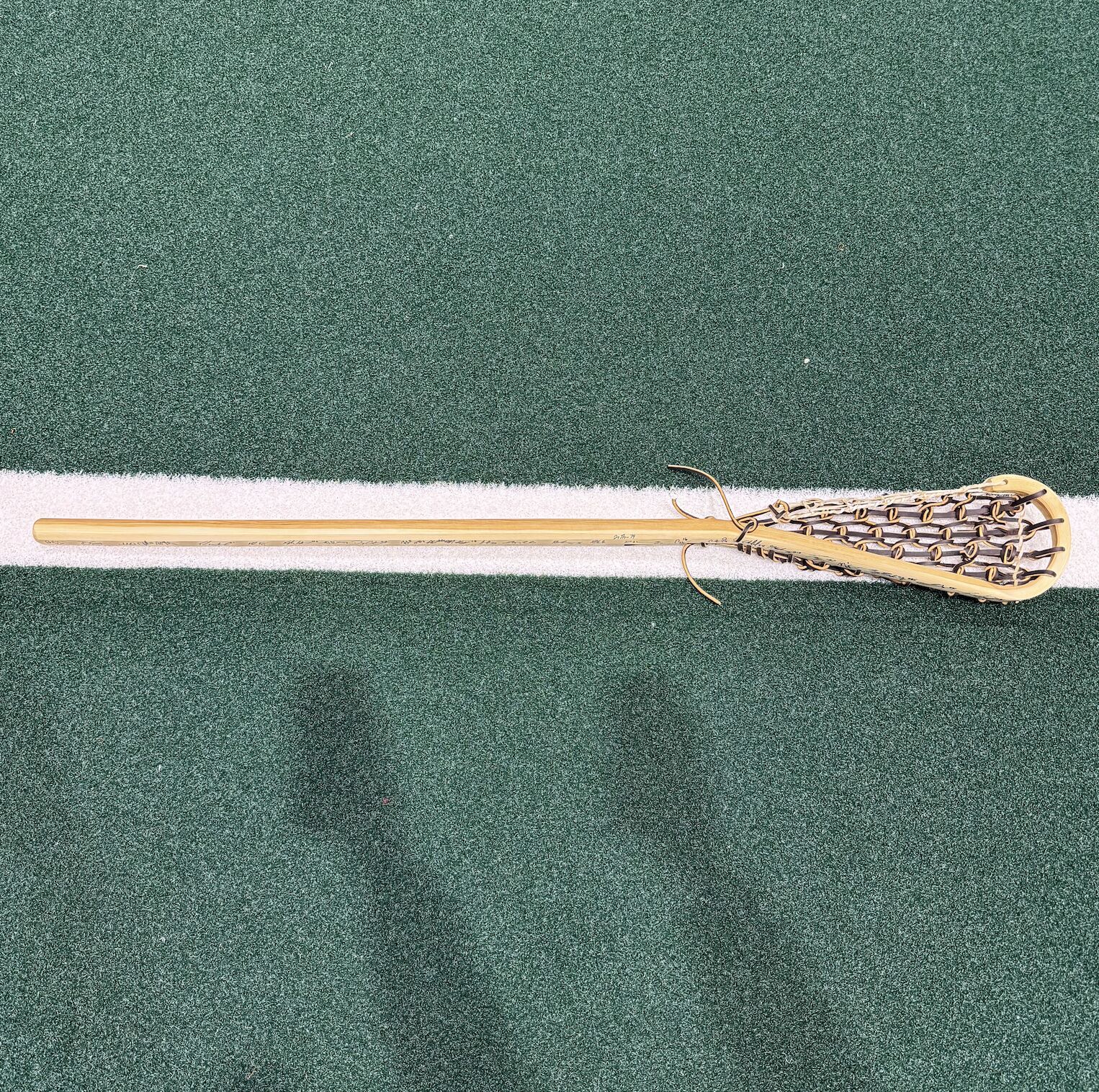 Rochester Knighthawks Signed Handcrafted Wood Stick