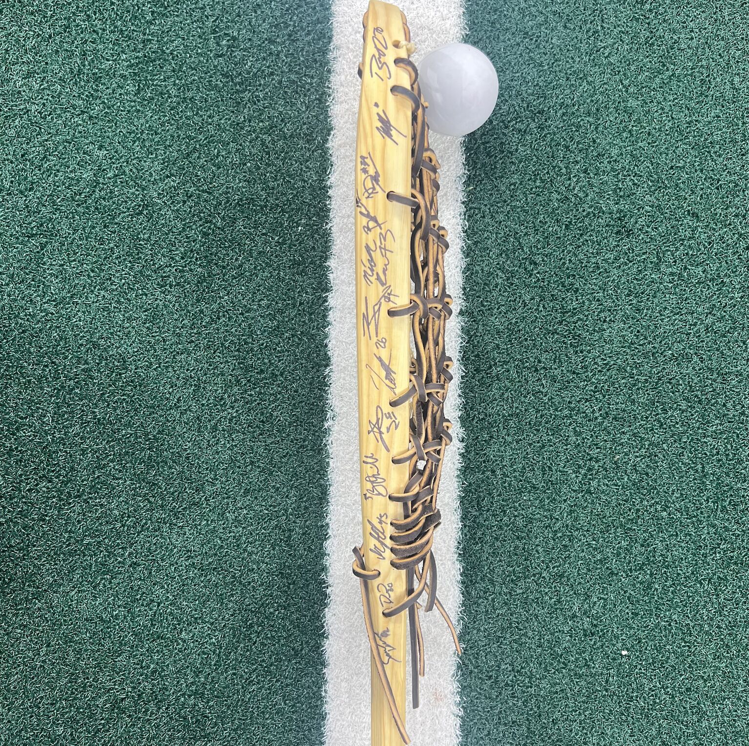 Philadelphia Wings Signed Handcrafted Wood Stick