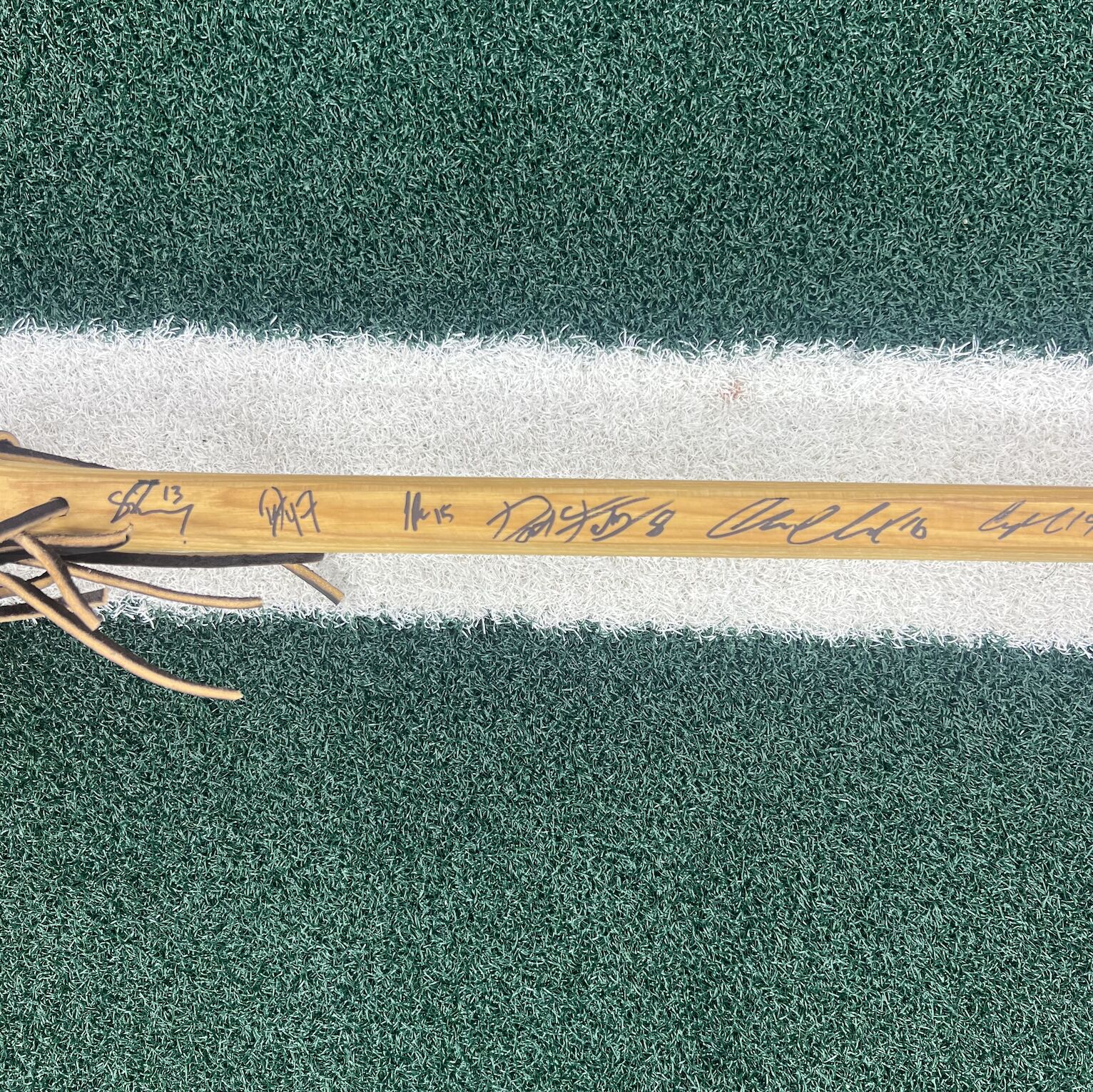 Philadelphia Wings Signed Handcrafted Wood Stick