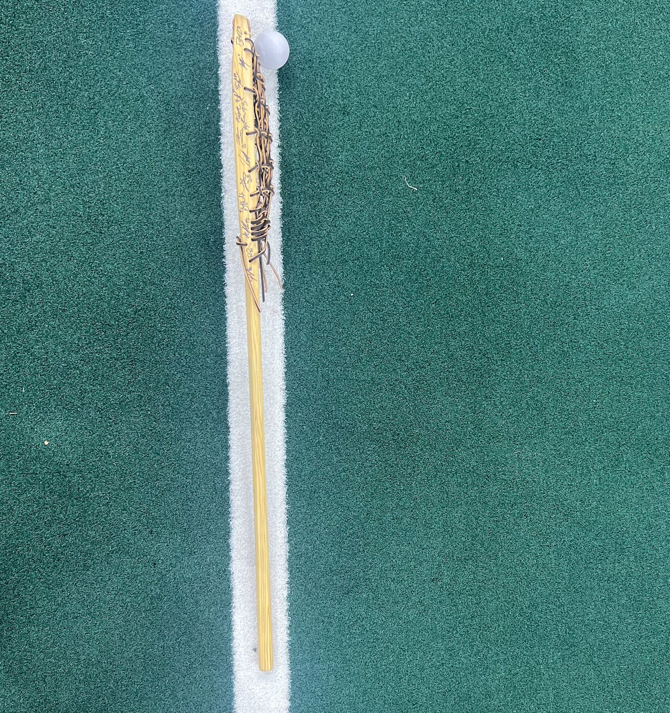 Philadelphia Wings Signed Handcrafted Wood Stick