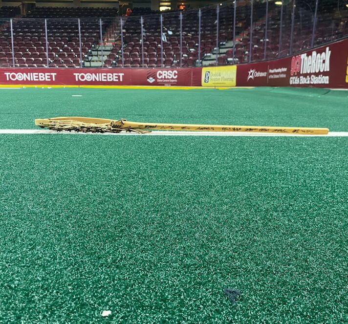 Oshawa Firewolves Signed Handcrafted Wood Stick