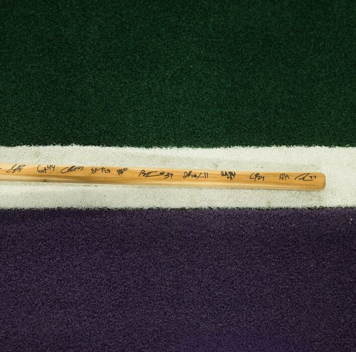 Halifax Thunderbirds Signed Handcrafted Wood Stick