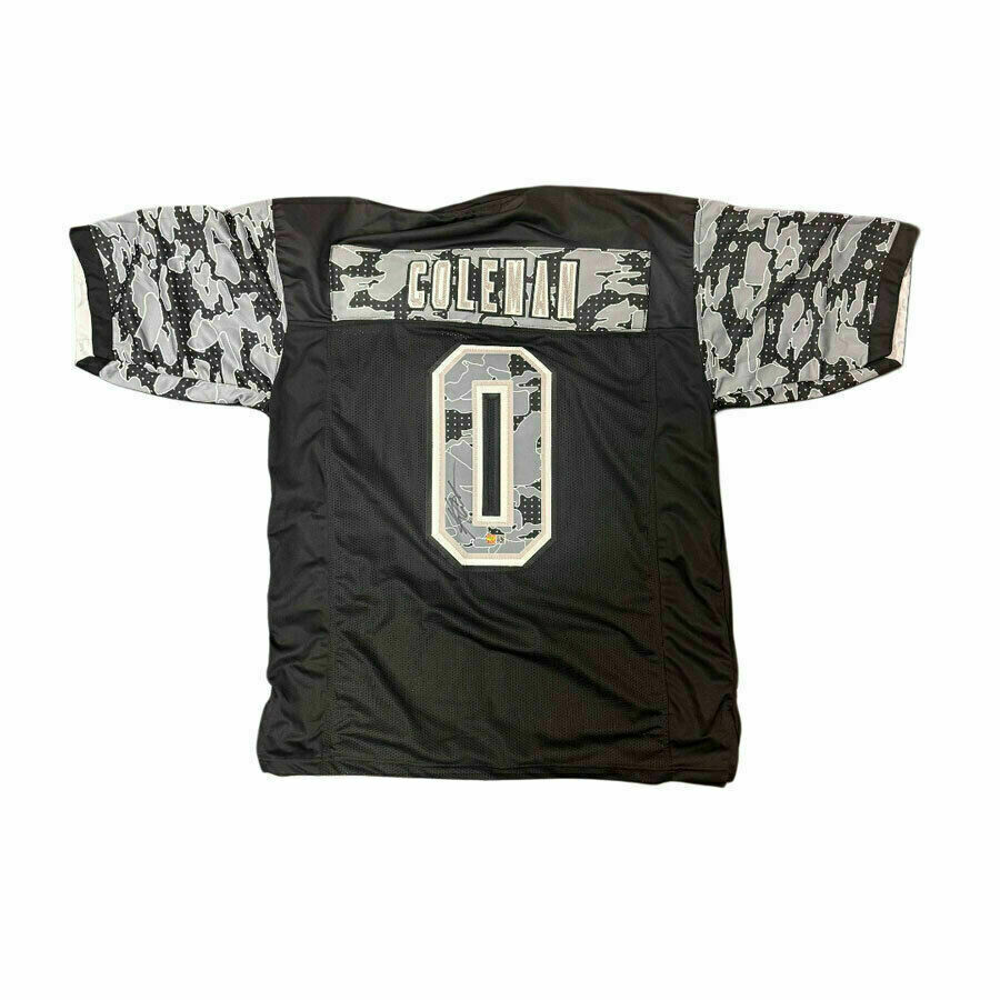 Keon Coleman Autographed Pro-Style Black Reflective Football Jersey