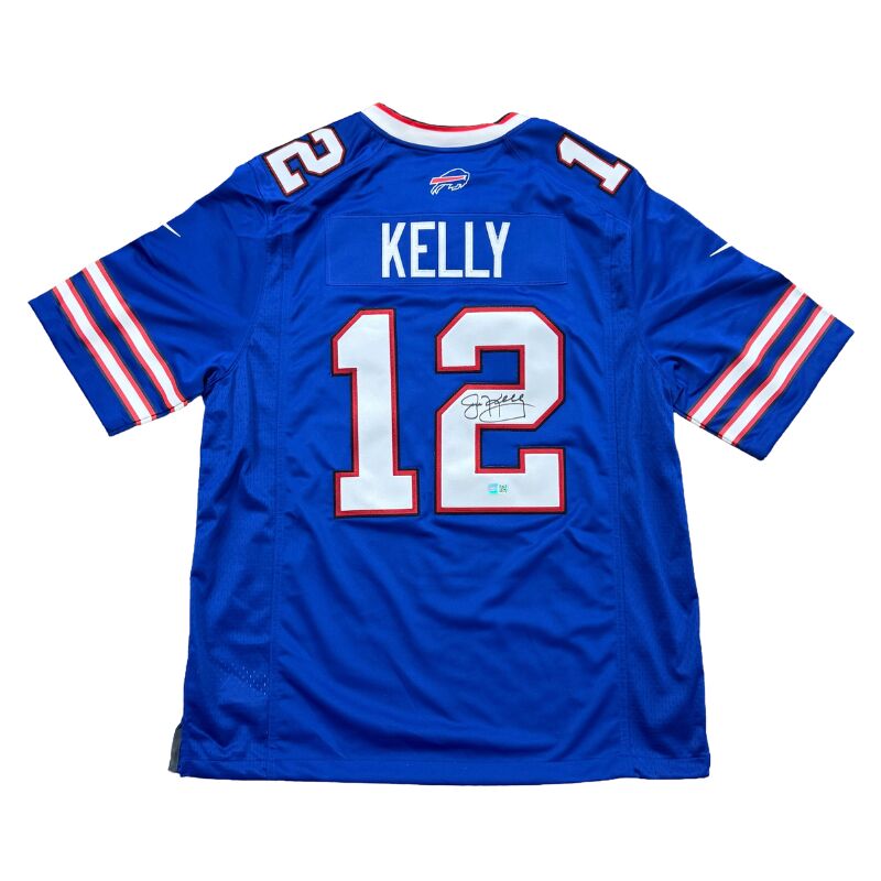 Jim Kelly Signed Buffalo Bills Nike Authentic Blue Stitched Jersey
