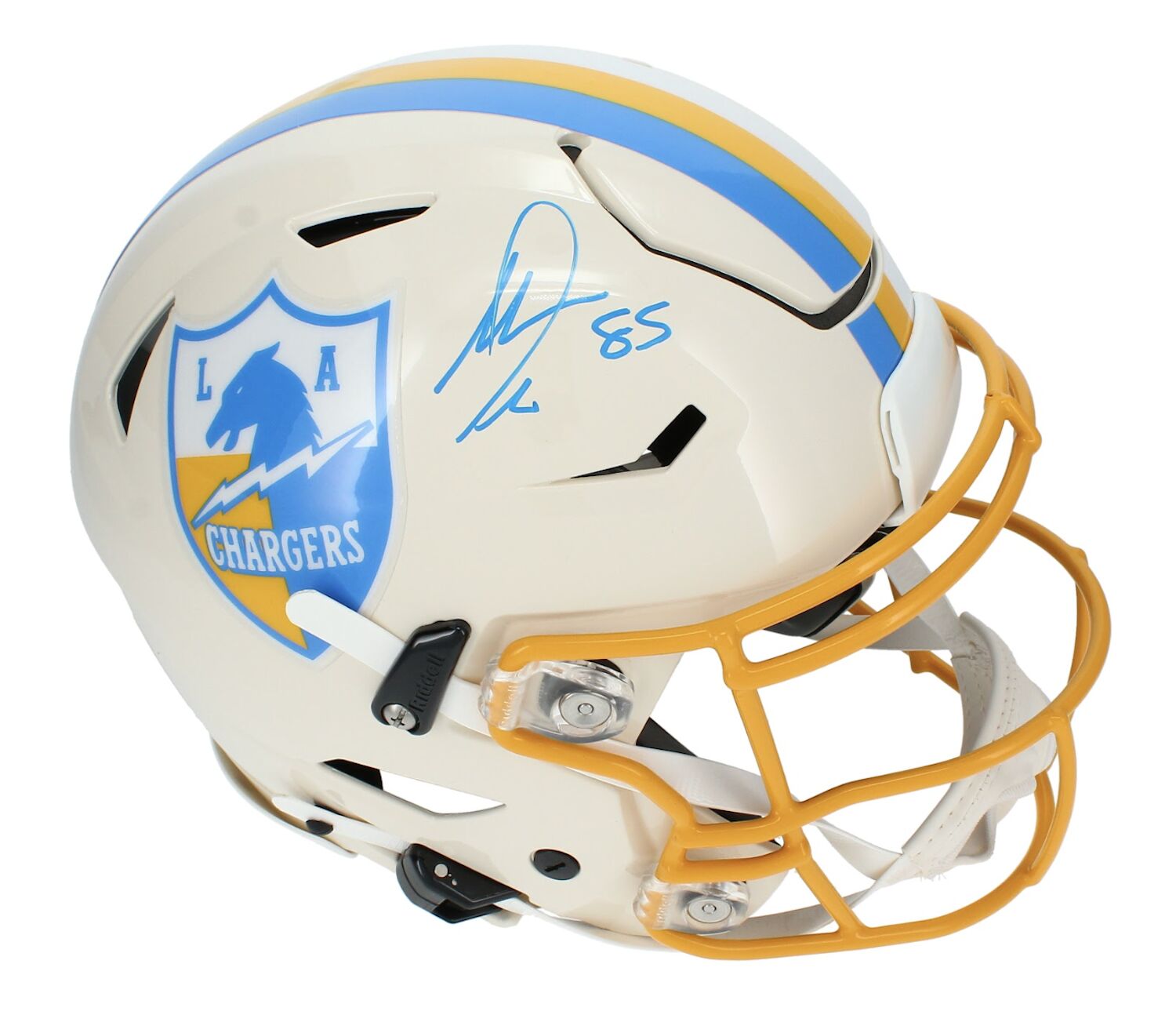 Antonio Gates Autographed Los Angeles Chargers 'Retro' SpeedFlex Authentic Helmet Beckett