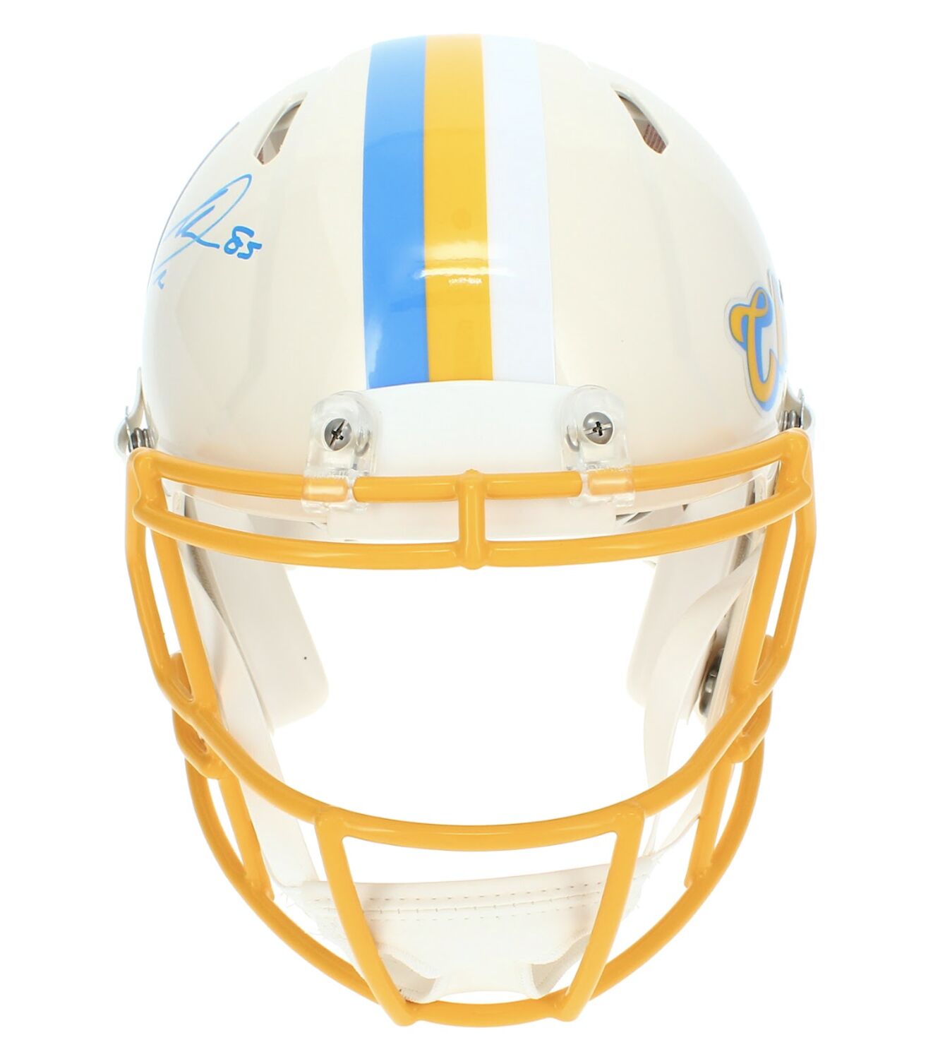 Antonio Gates Autographed Los Angeles Chargers 'Retro' Authentic Speed Helmet Beckett