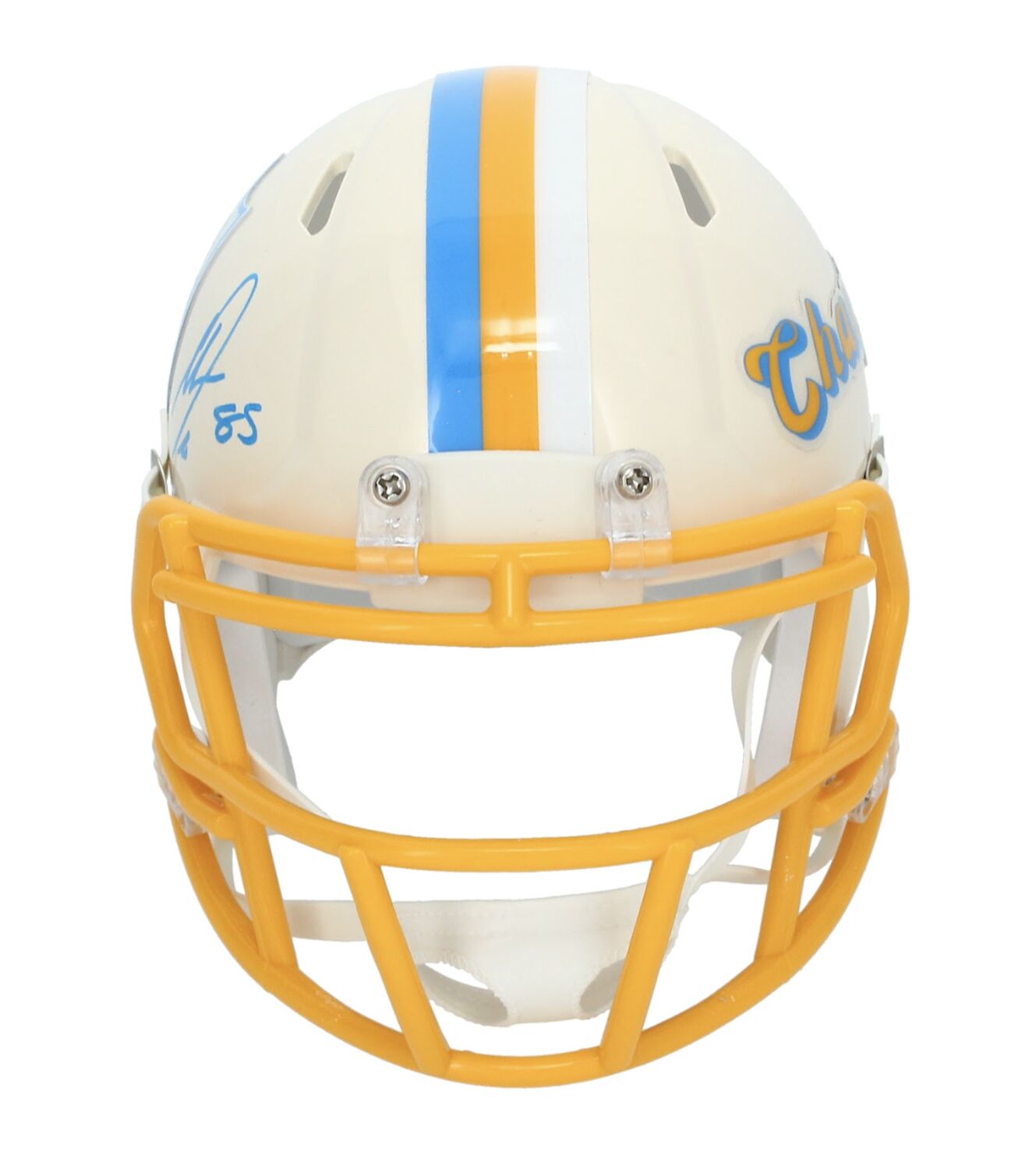 Antonio Gates Autographed Los Angeles Chargers 'Retro' Mini Speed Helmet Beckett