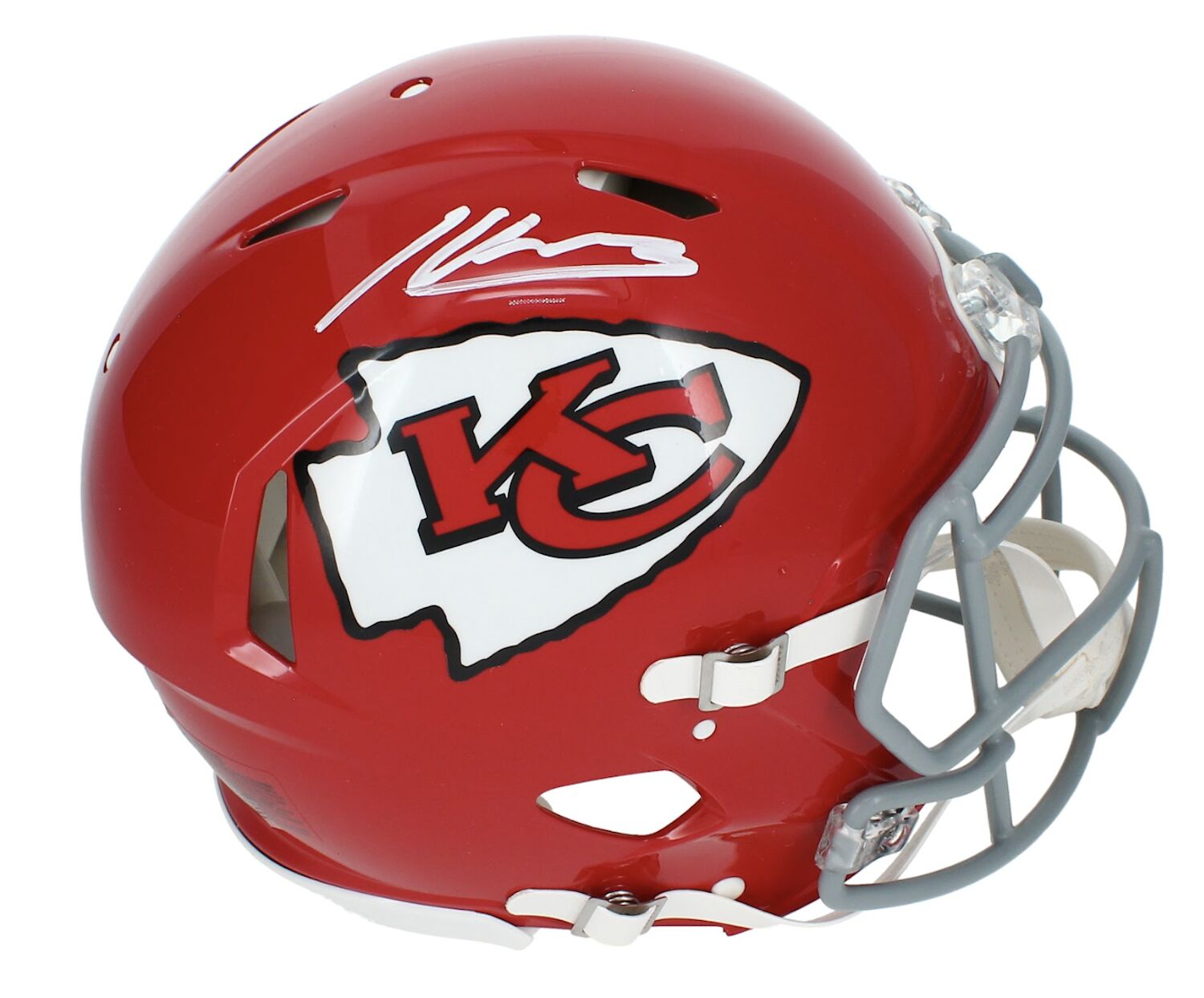 Kenneth Walker III Autographed Kansas City Chiefs Throwback Authentic Speed Helmet Beckett