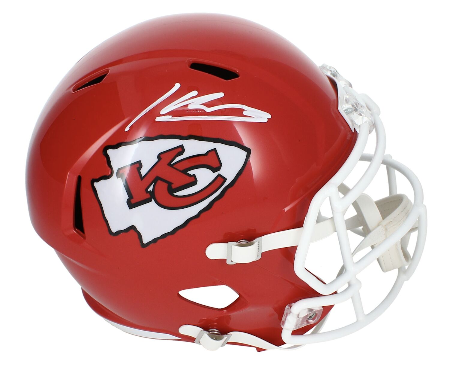Kenneth Walker III Autographed Kansas City Chiefs Full Size Speed Replica Helmet Beckett