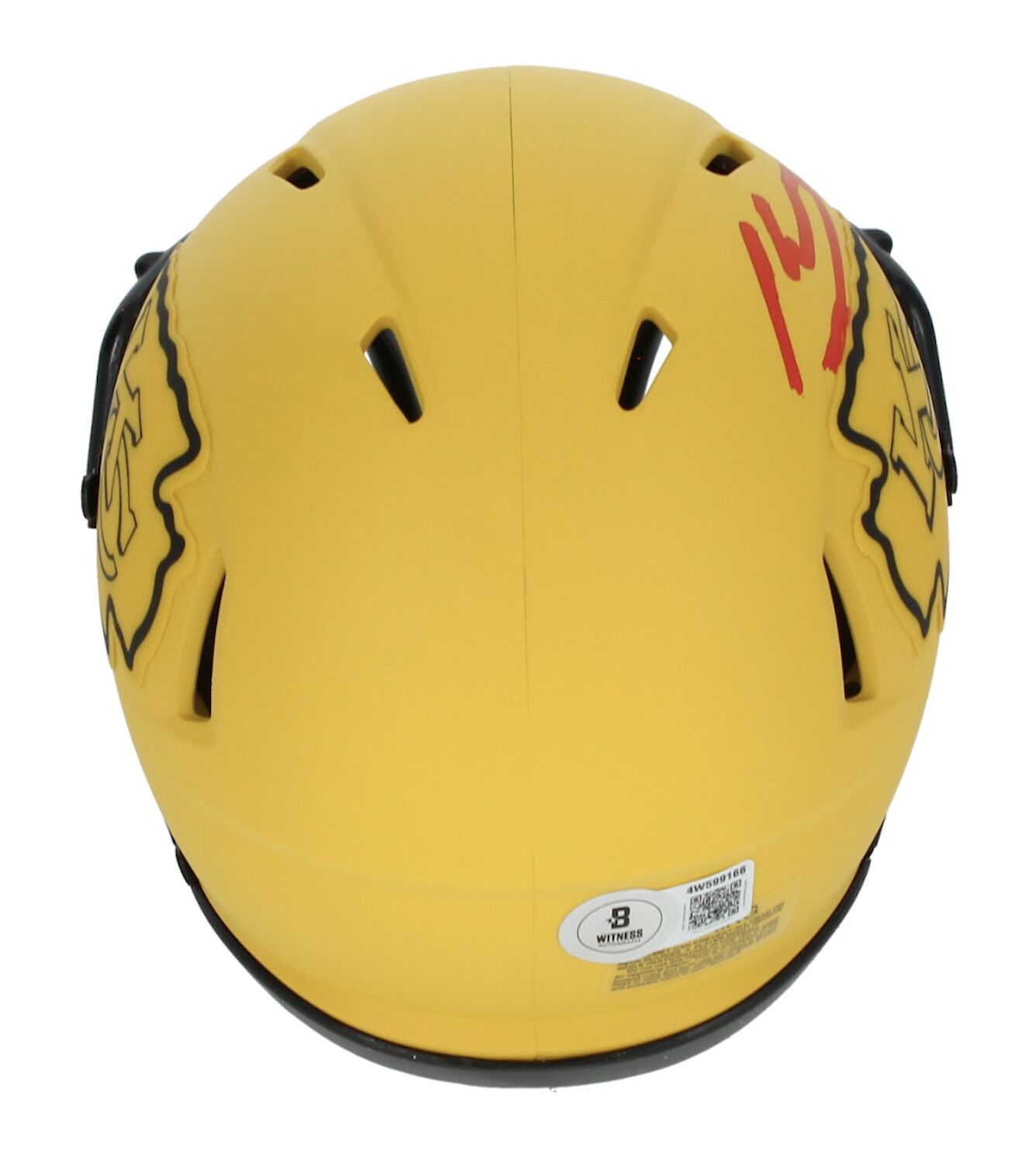 Kenneth Walker III Autographed Kansas City Chiefs 'RAVE' Mini Speed Helmet Beckett