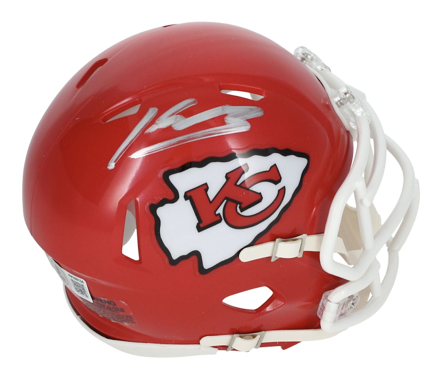 Kenneth Walker III Autographed Kansas City Chiefs Mini Speed Helmet Beckett