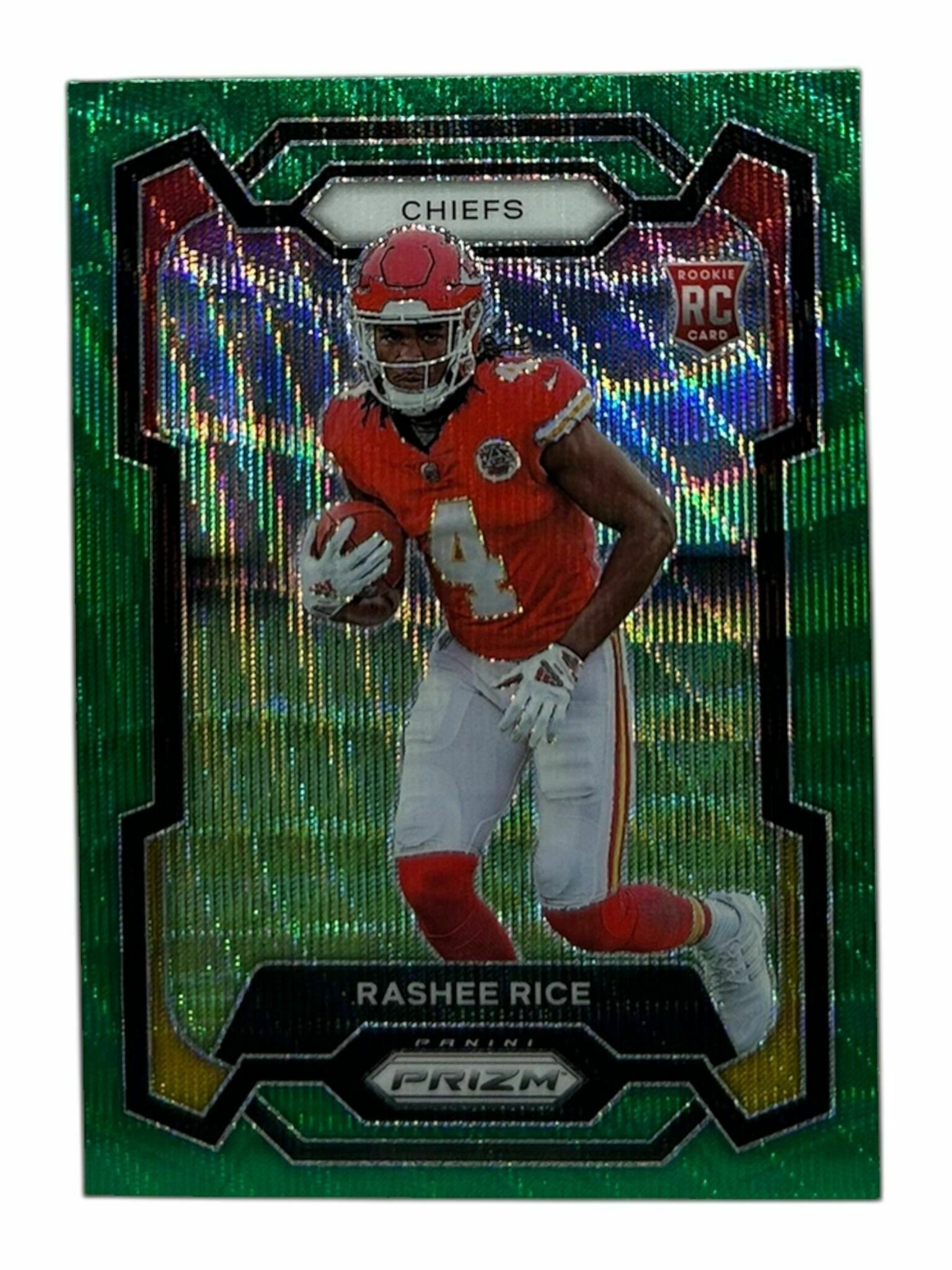 Rashee Rice 2023 Panini Prizm Football Green Wave Rookie Trading Card