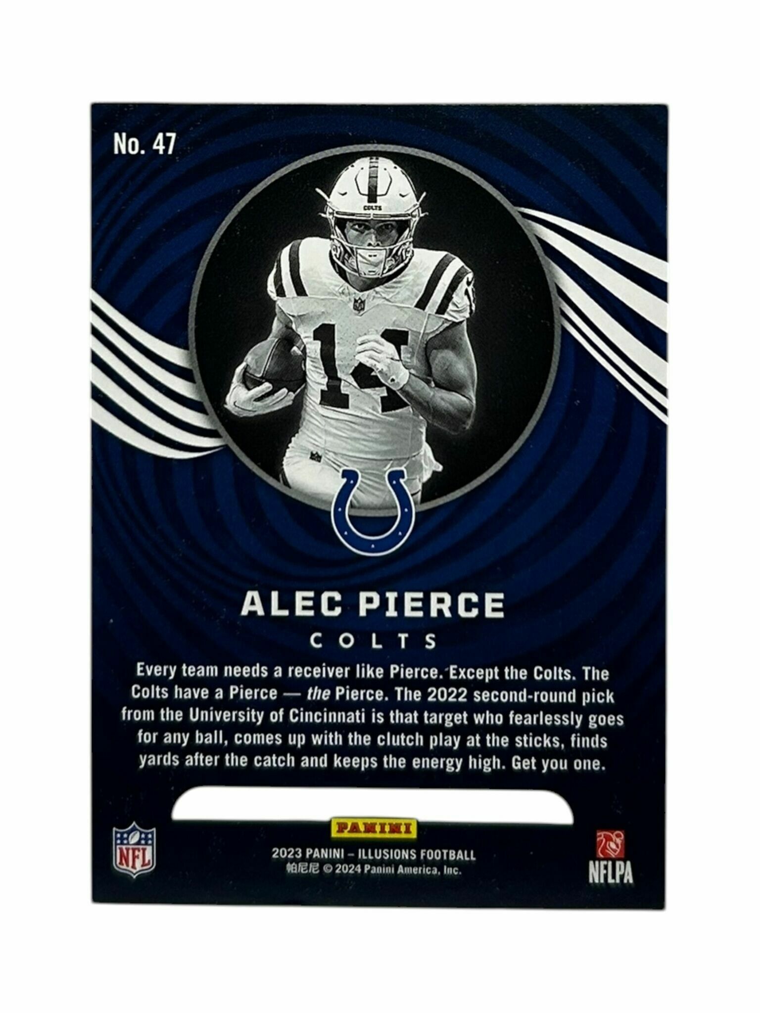 Alec Pierce 2023 Panini Illusions Football Trading Card