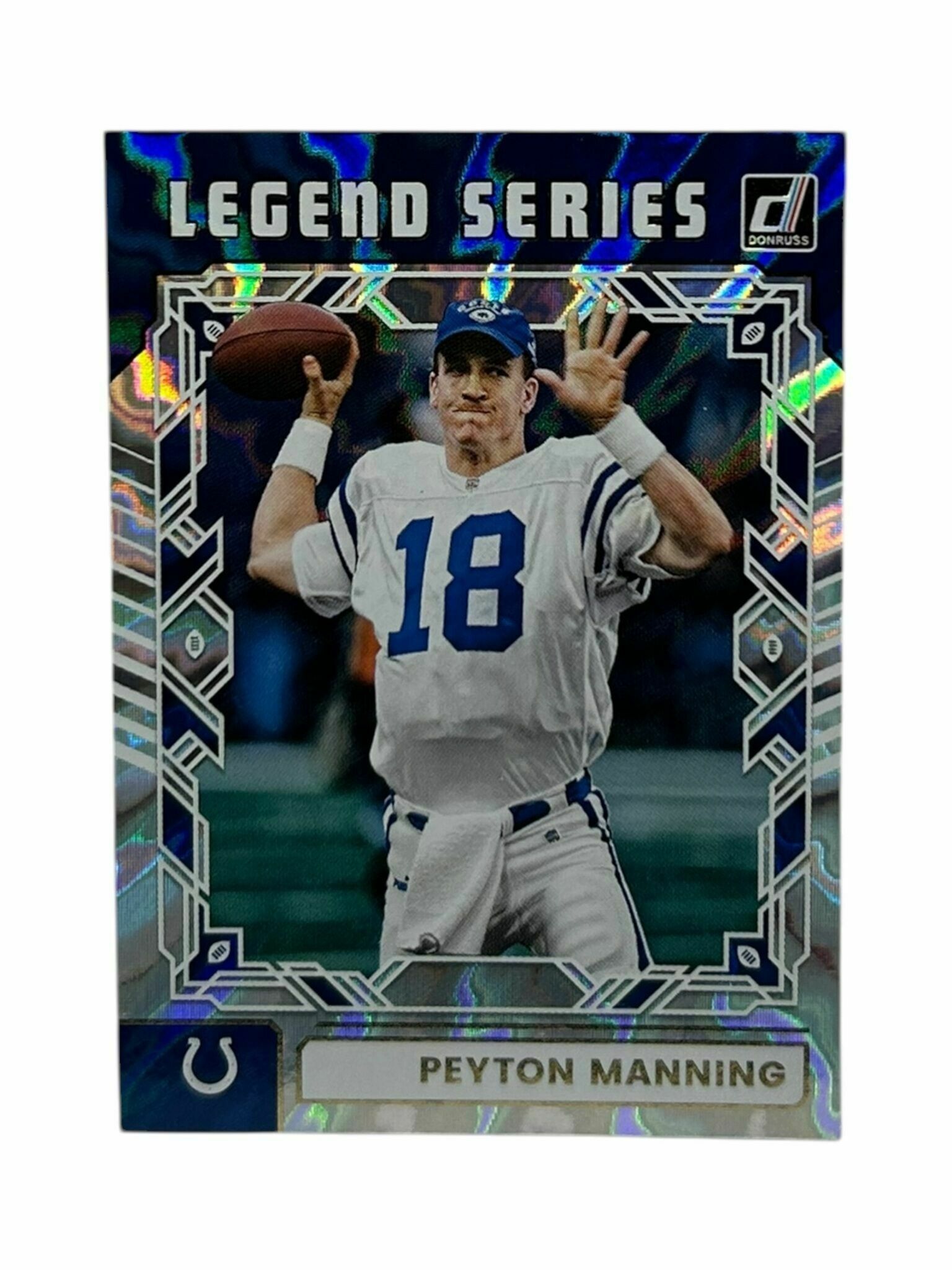 Peyton Manning 2025 Panini Donruss Football Legend Series Shimmer Prizm Trading Card
