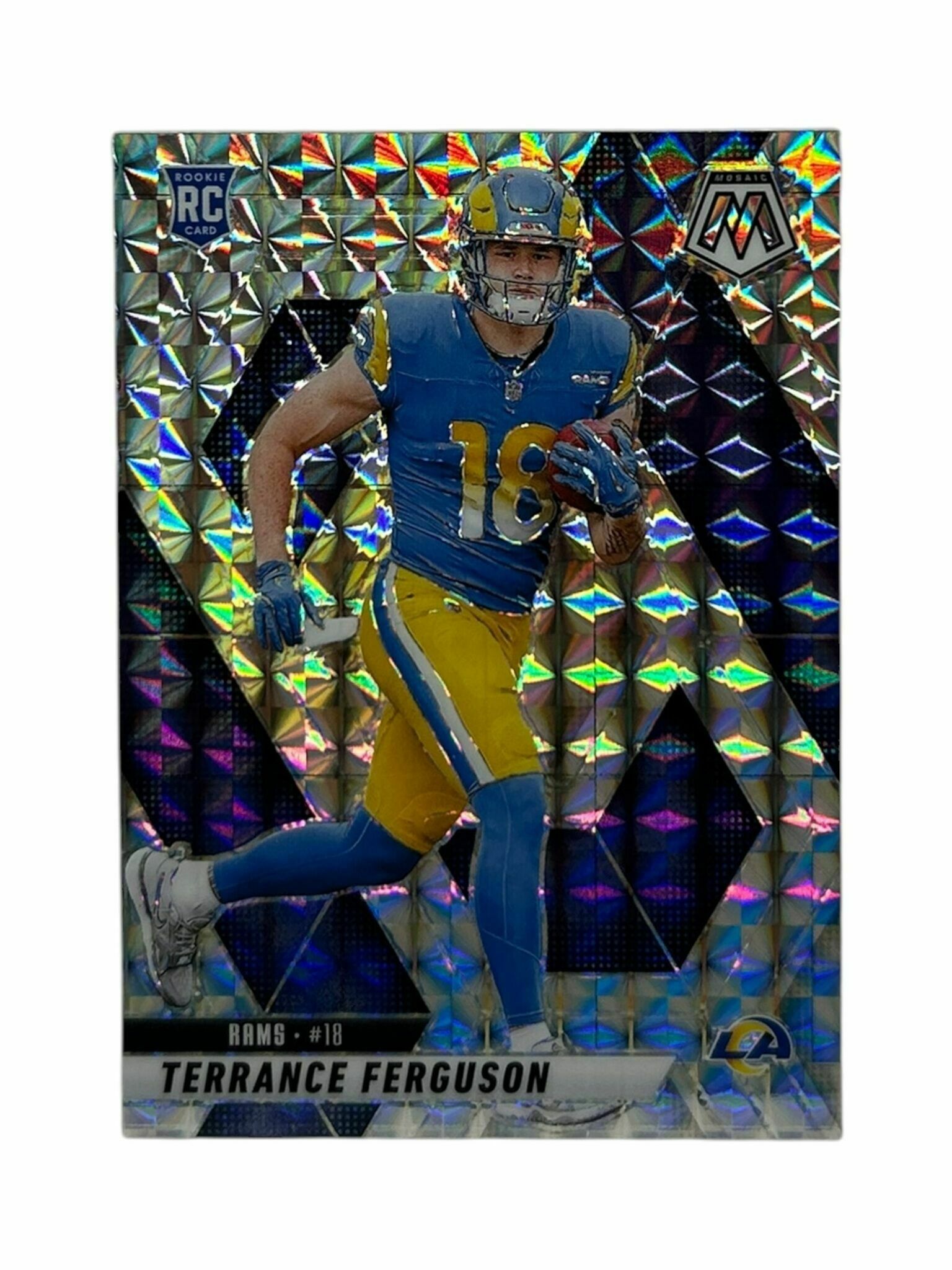Terrance Ferguson 2025 Panini Mosaic Football Silver Mosaic Prizm Rookie Trading Card