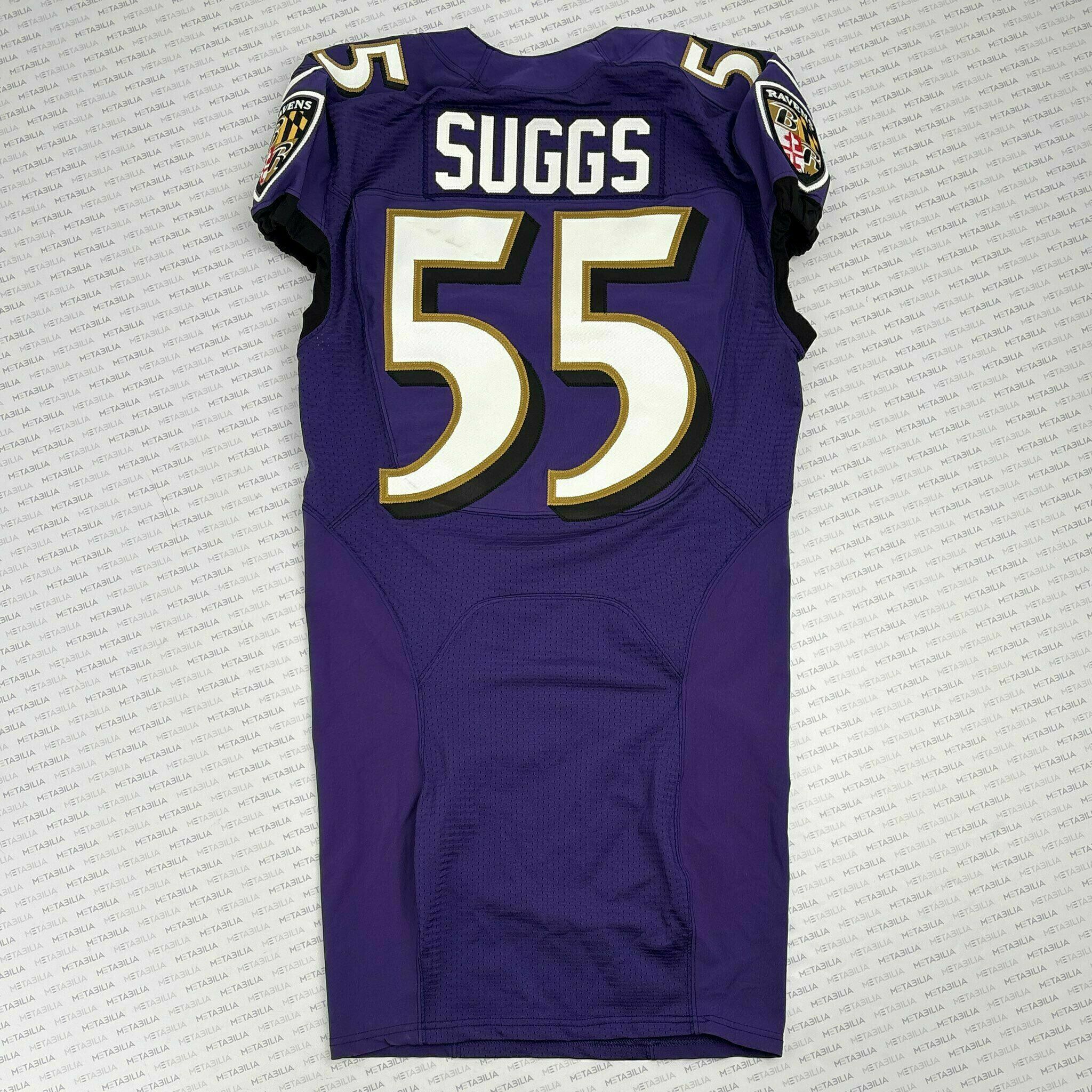 #55 Terrell Suggs Team-Issued Purple Jersey