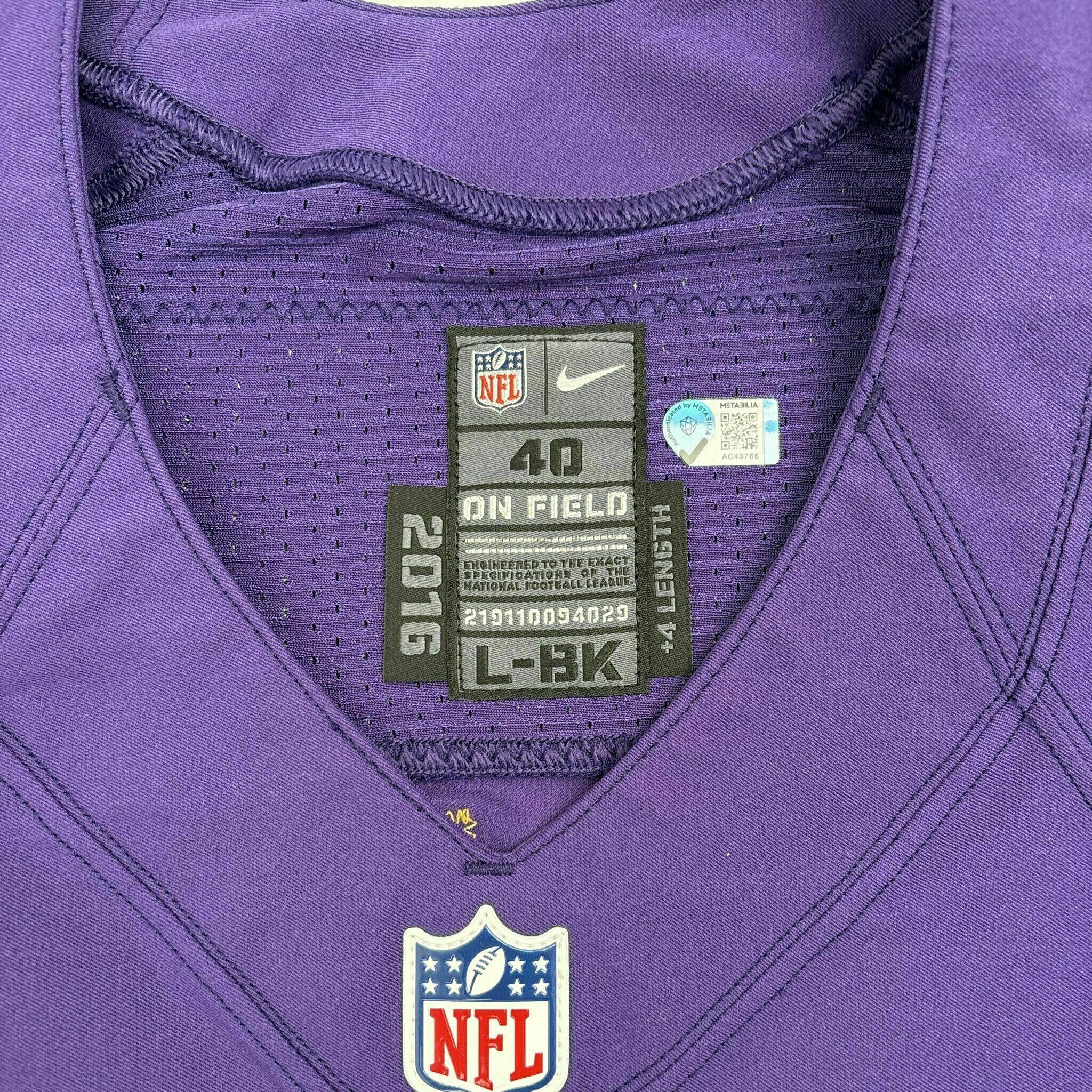 #55 Terrell Suggs Team-Issued Purple Jersey