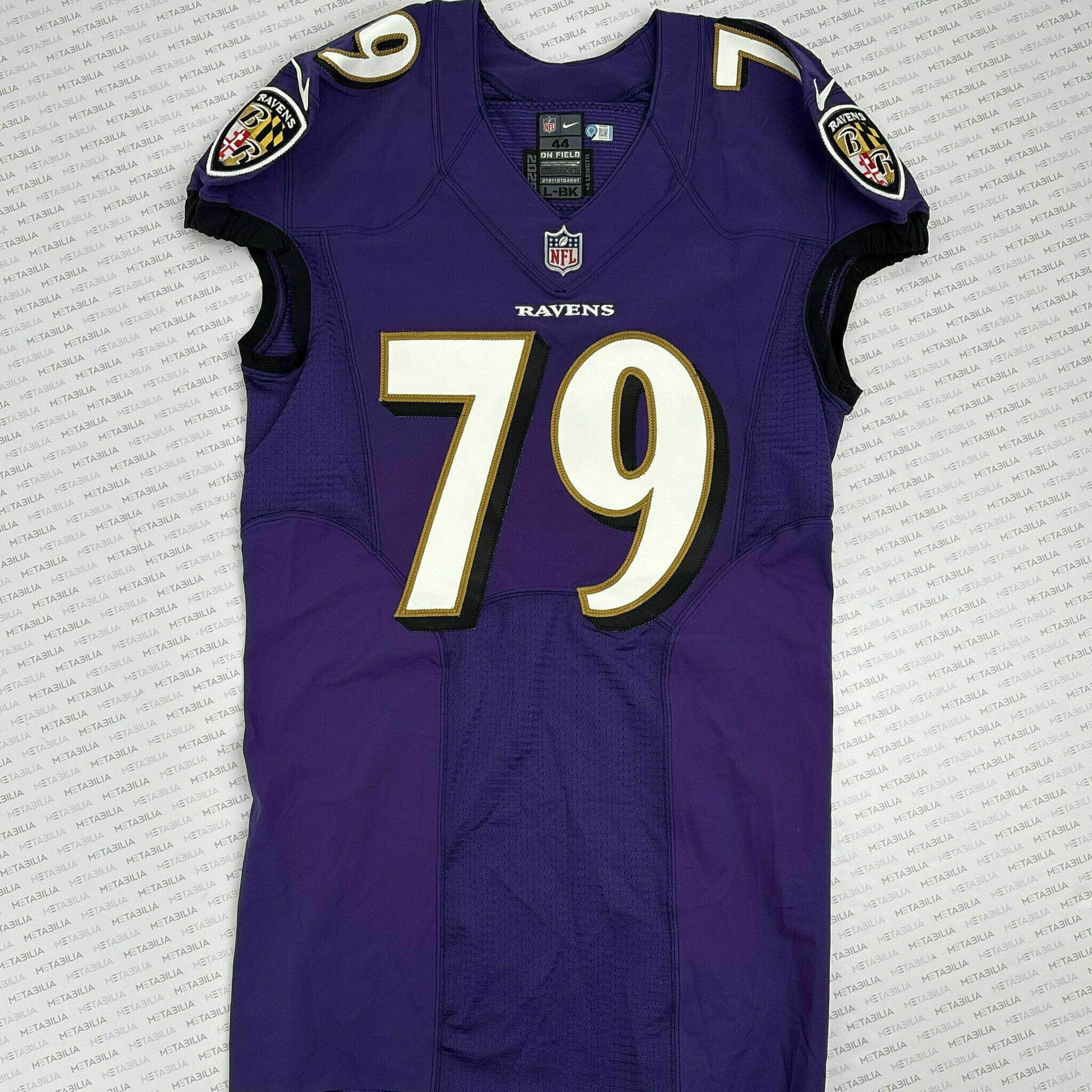 #79 Ronnie Stanley Team-Issued Purple Jersey
