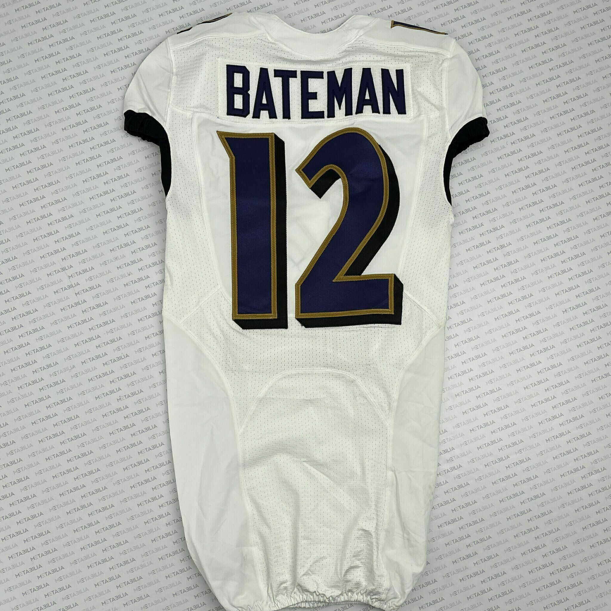 #12 Rashod Bateman Team-Issued White Jersey