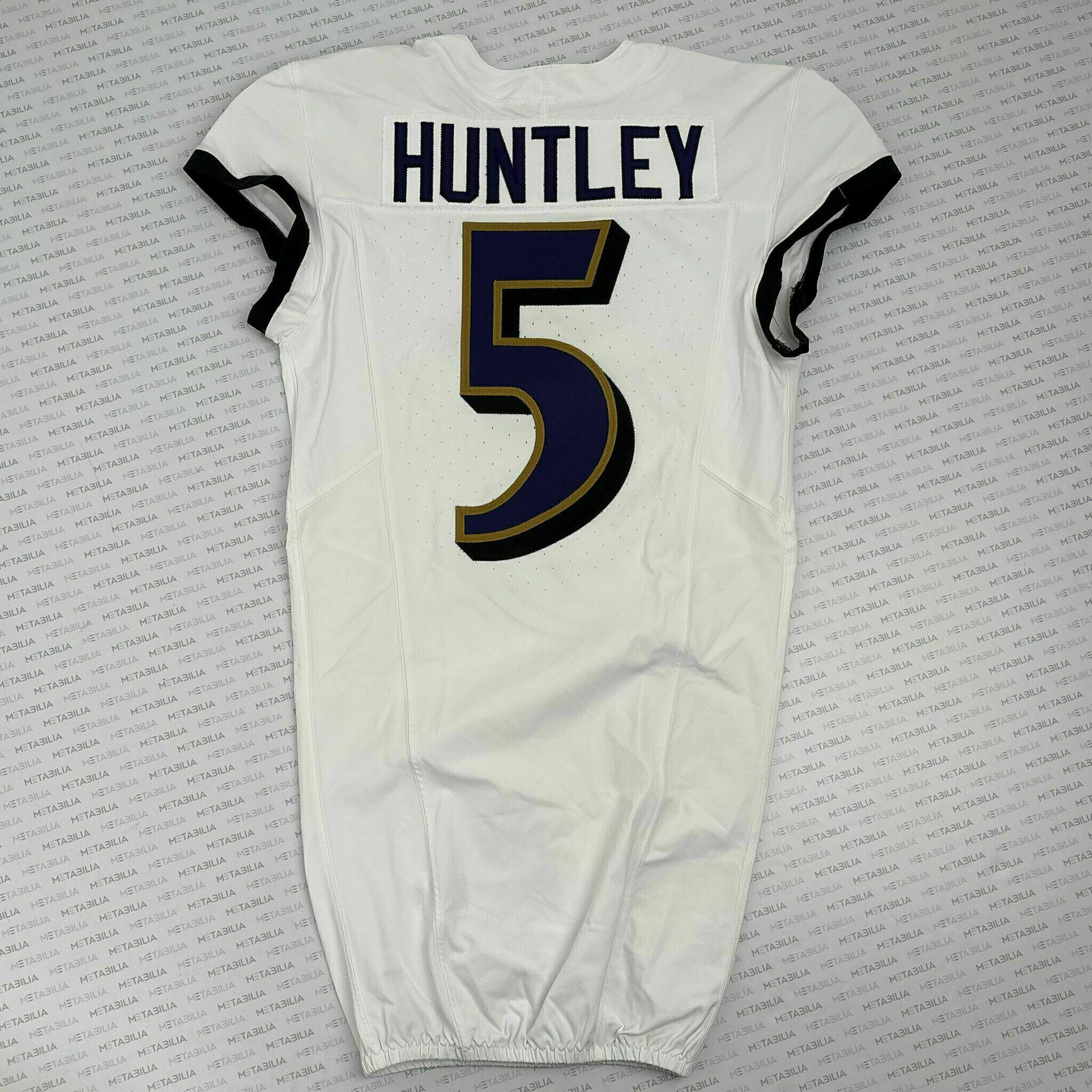 #5 Tyler Huntley Team-Issued White Jersey