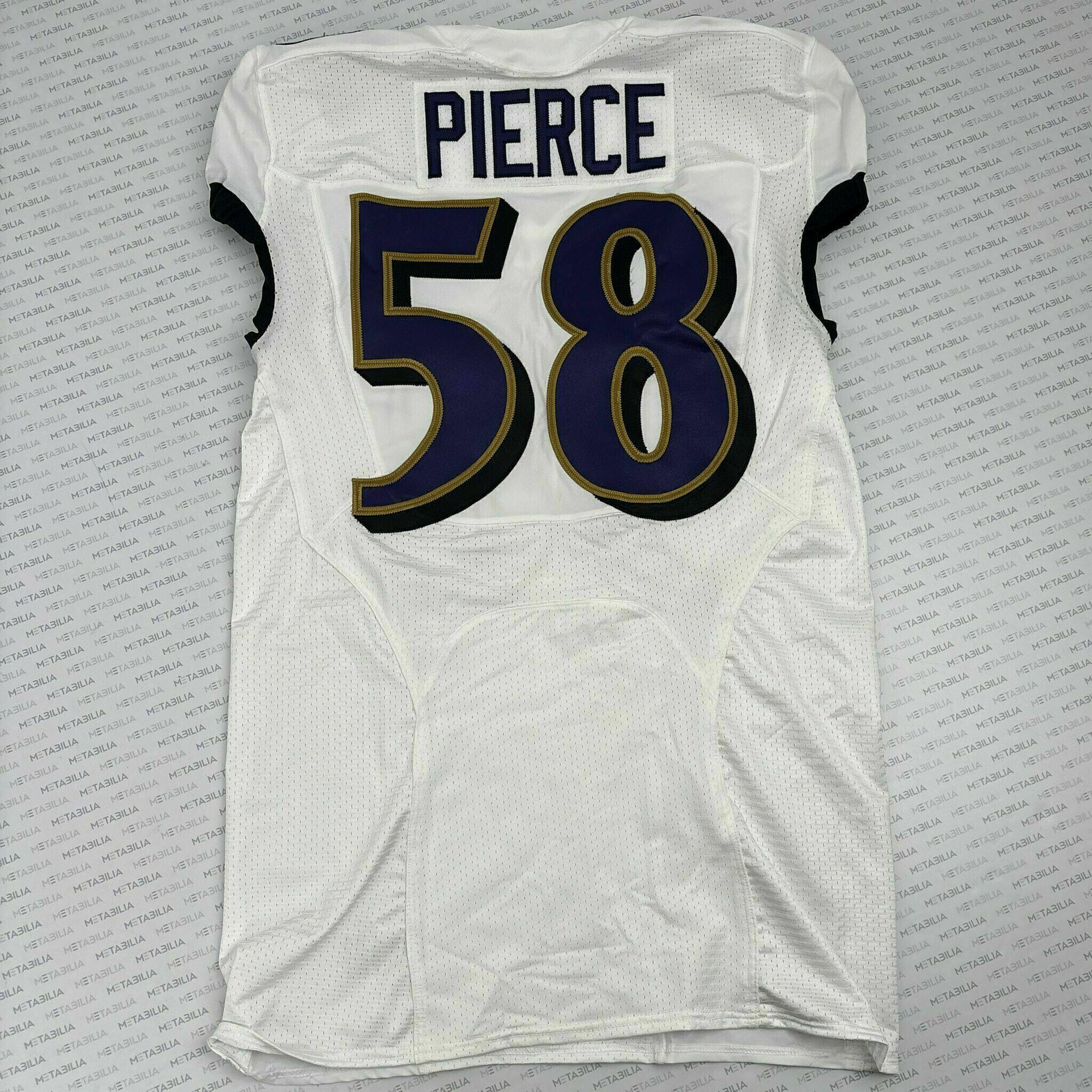 #58 Michael Pierce Team-Issued White Jersey