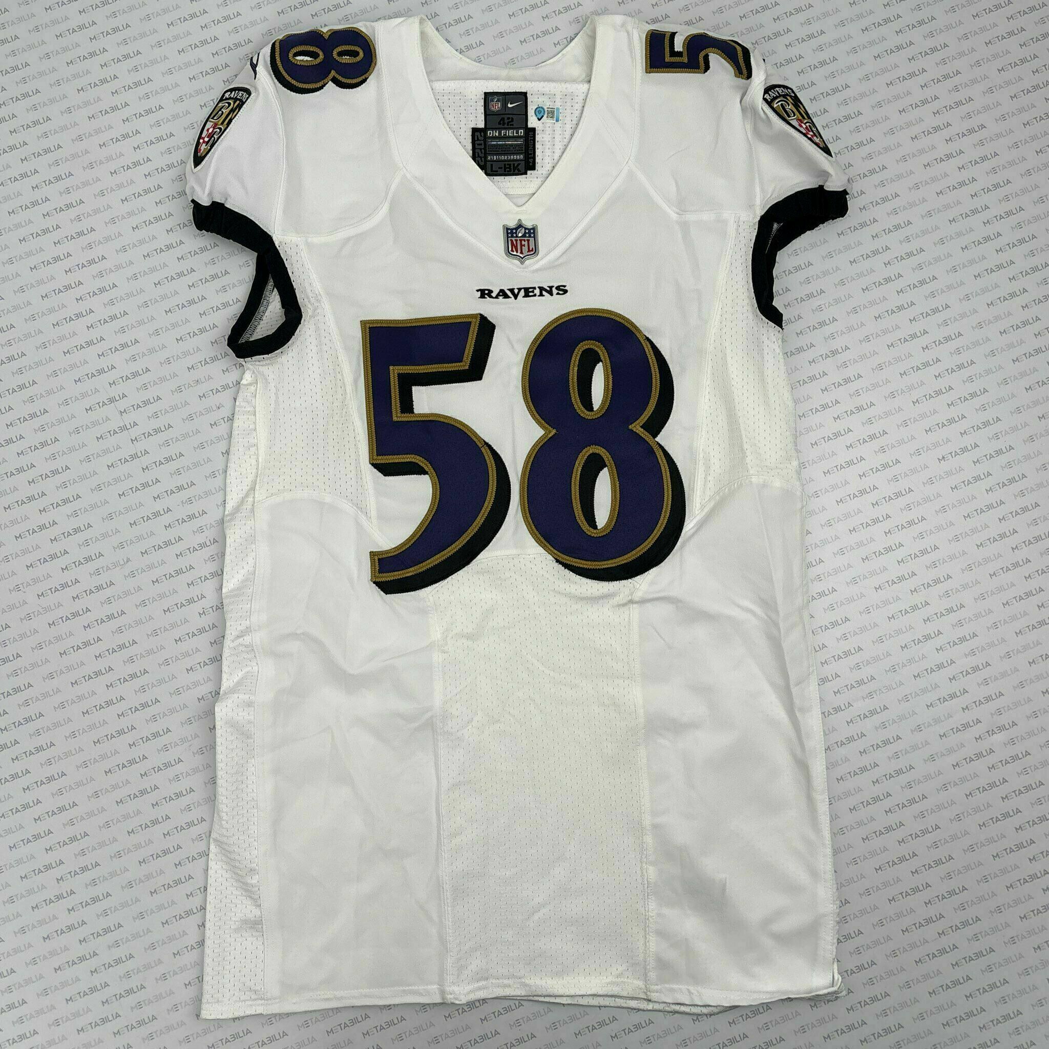 #58 Michael Pierce Team-Issued White Jersey