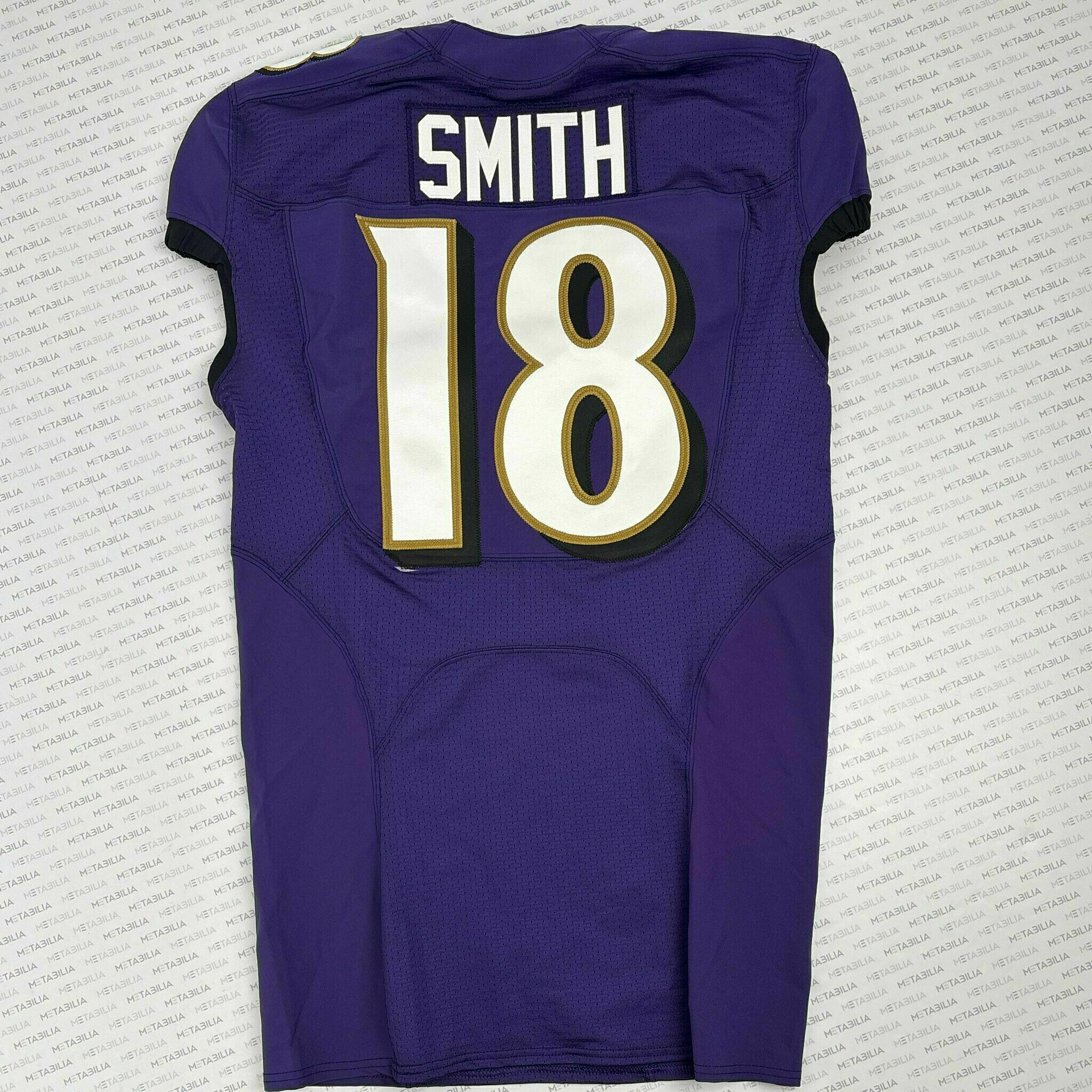 #18 Roquan Smith Team-Issued Purple Jersey