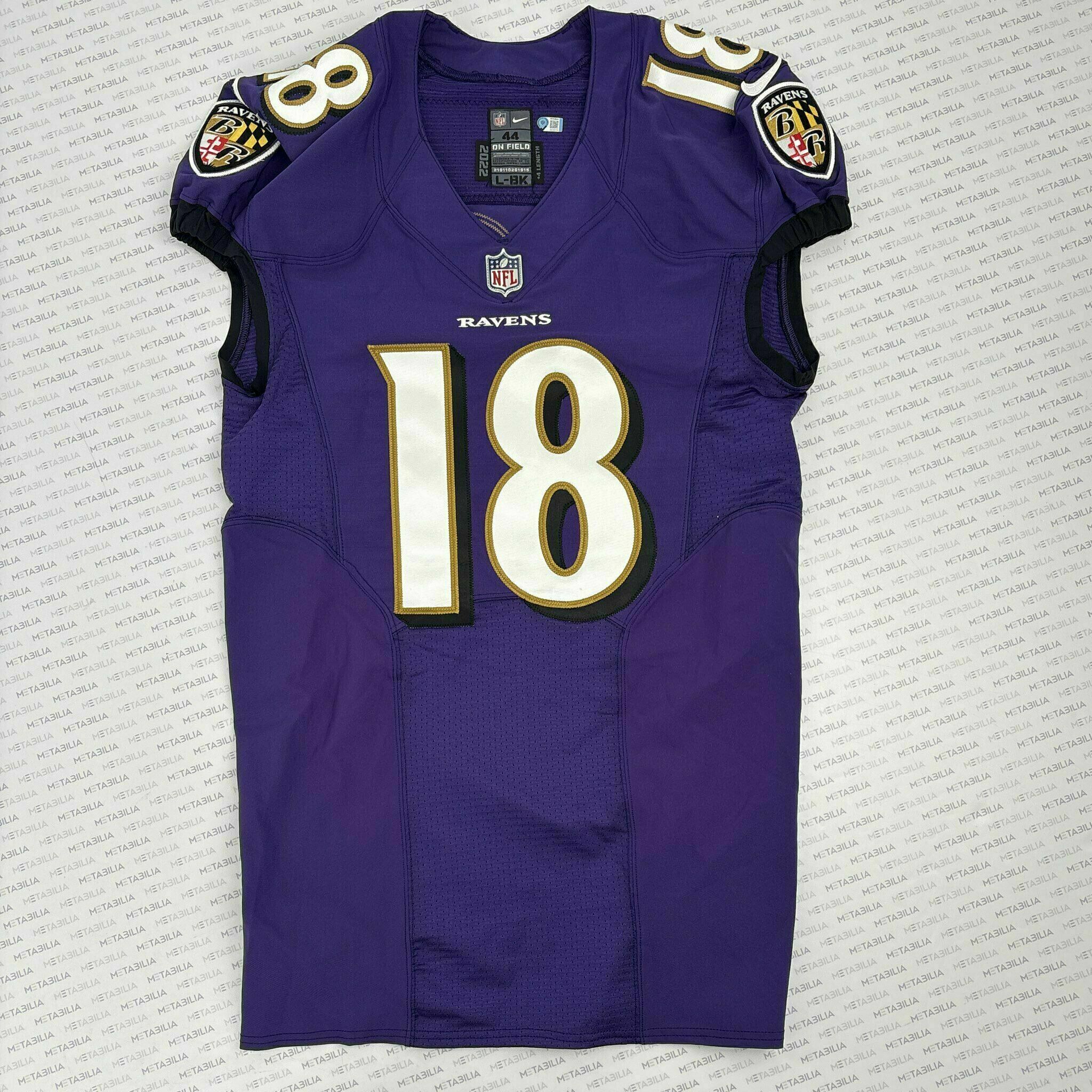 #18 Roquan Smith Team-Issued Purple Jersey