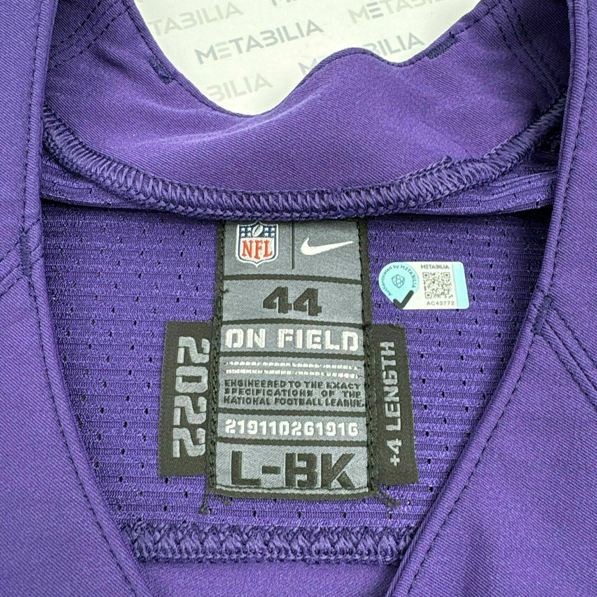 #44 Marlon Humphrey Team-Issued Purple Jersey