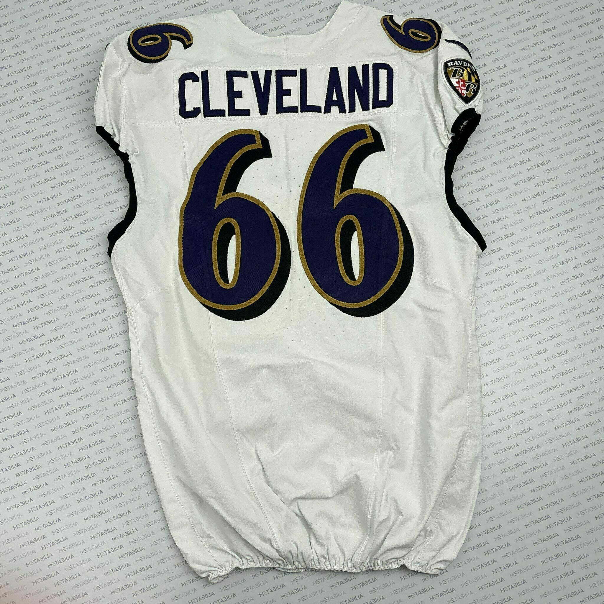 #66 Ben Cleveland Team-Issued White Jersey