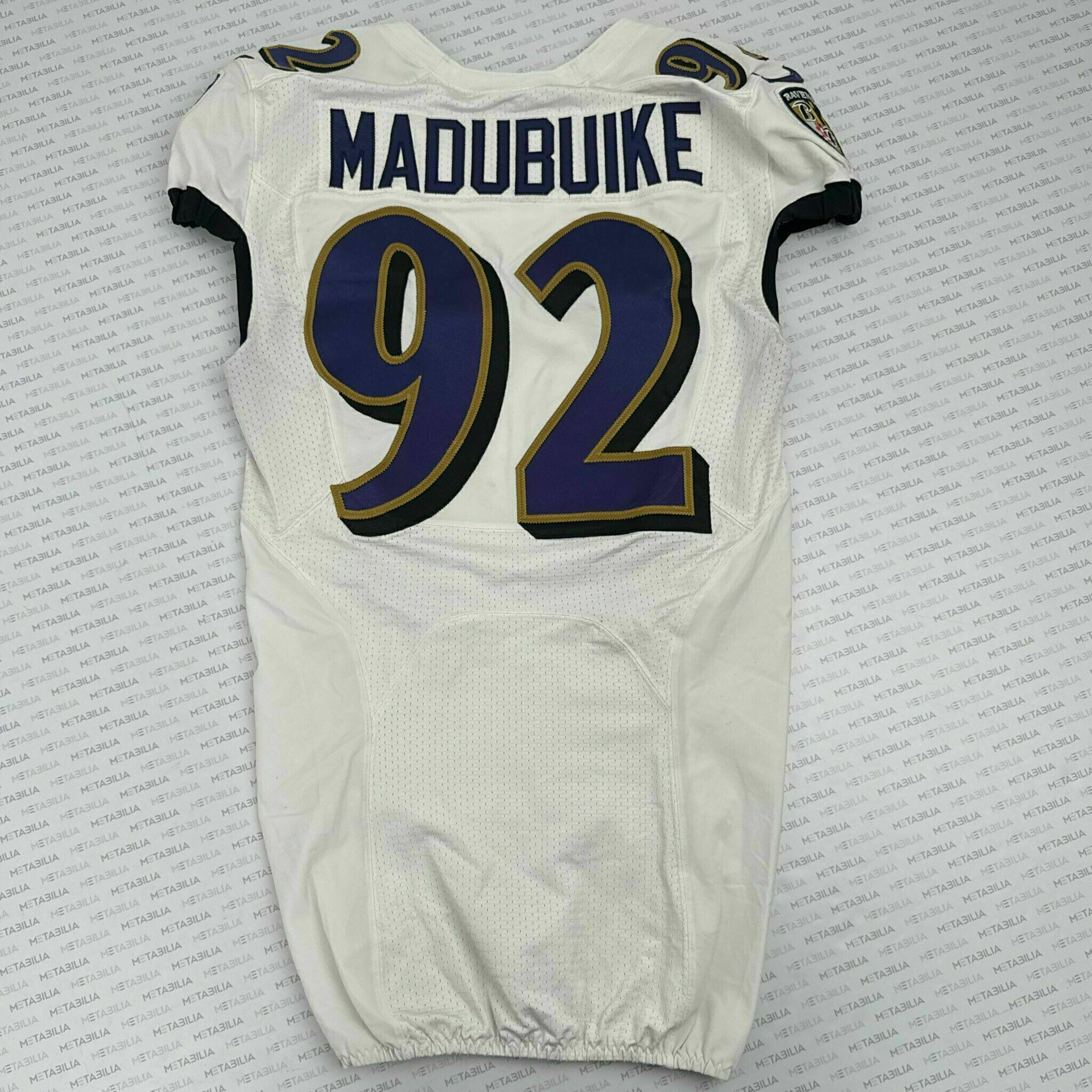 #92 Nnamdi Madubuike Team-Issued White Jersey
