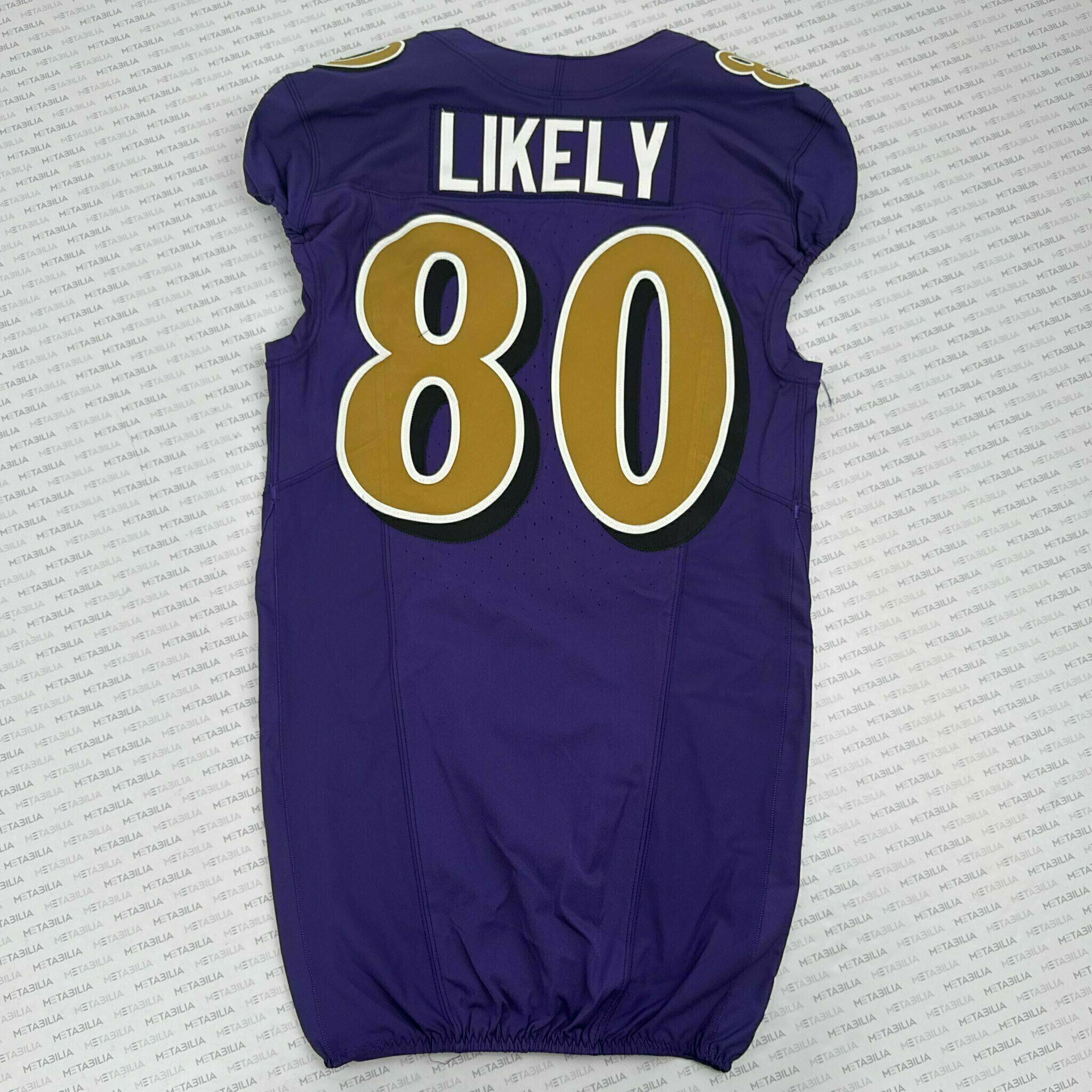 #80 Isaiah Likely Team-Issued Purple Jersey