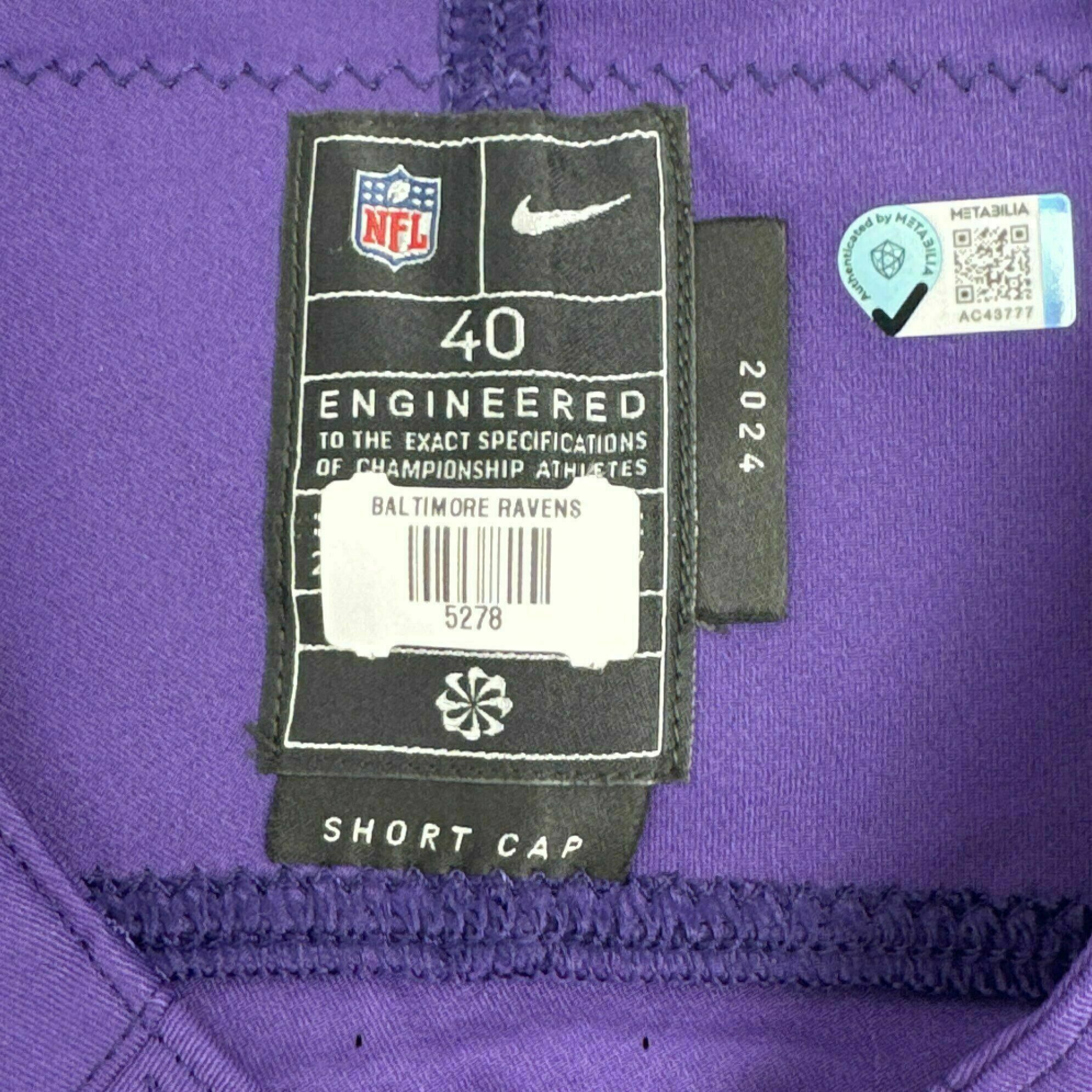 #80 Isaiah Likely Team-Issued Purple Jersey