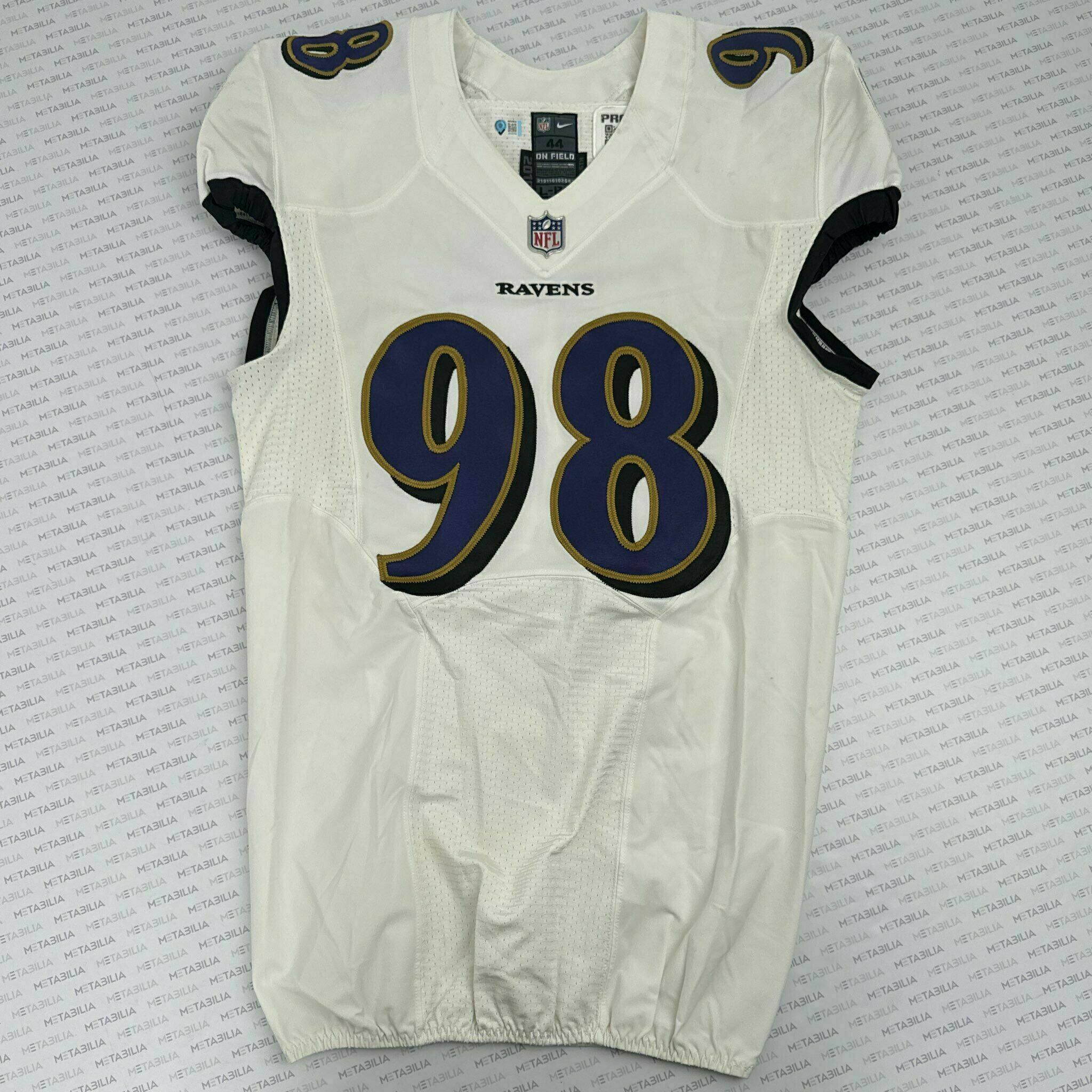 #98 Brandon Williams Team-Issued White Jersey