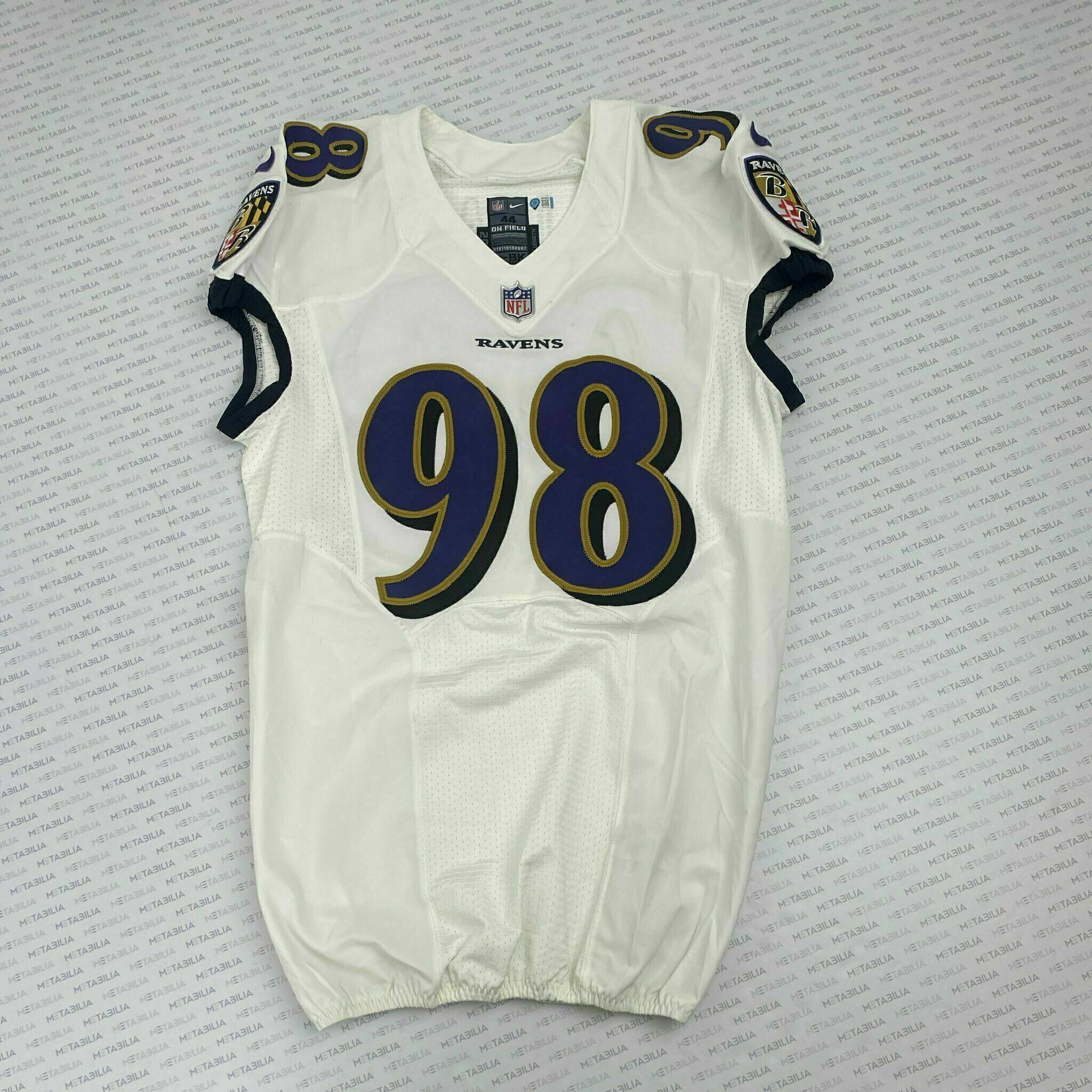 #98 Brandon Williams Team-Issued White Jersey