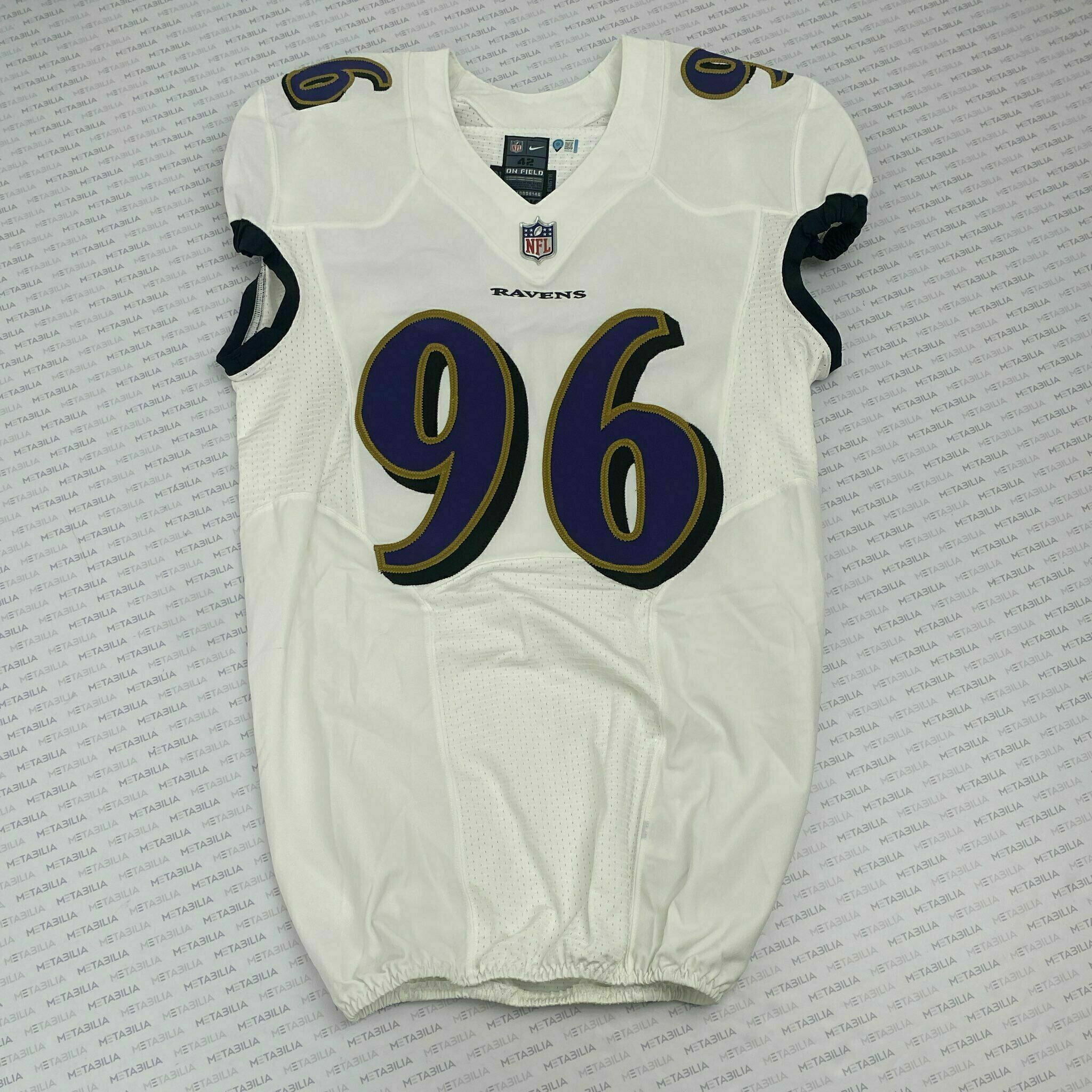 #96 Broderick Washington Team-Issued White Jersey
