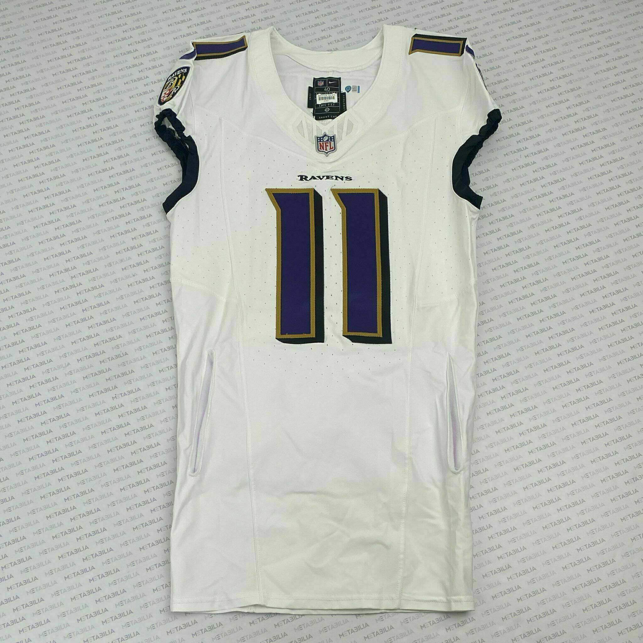 #11 Jordan Stout Team-Issued White Jersey