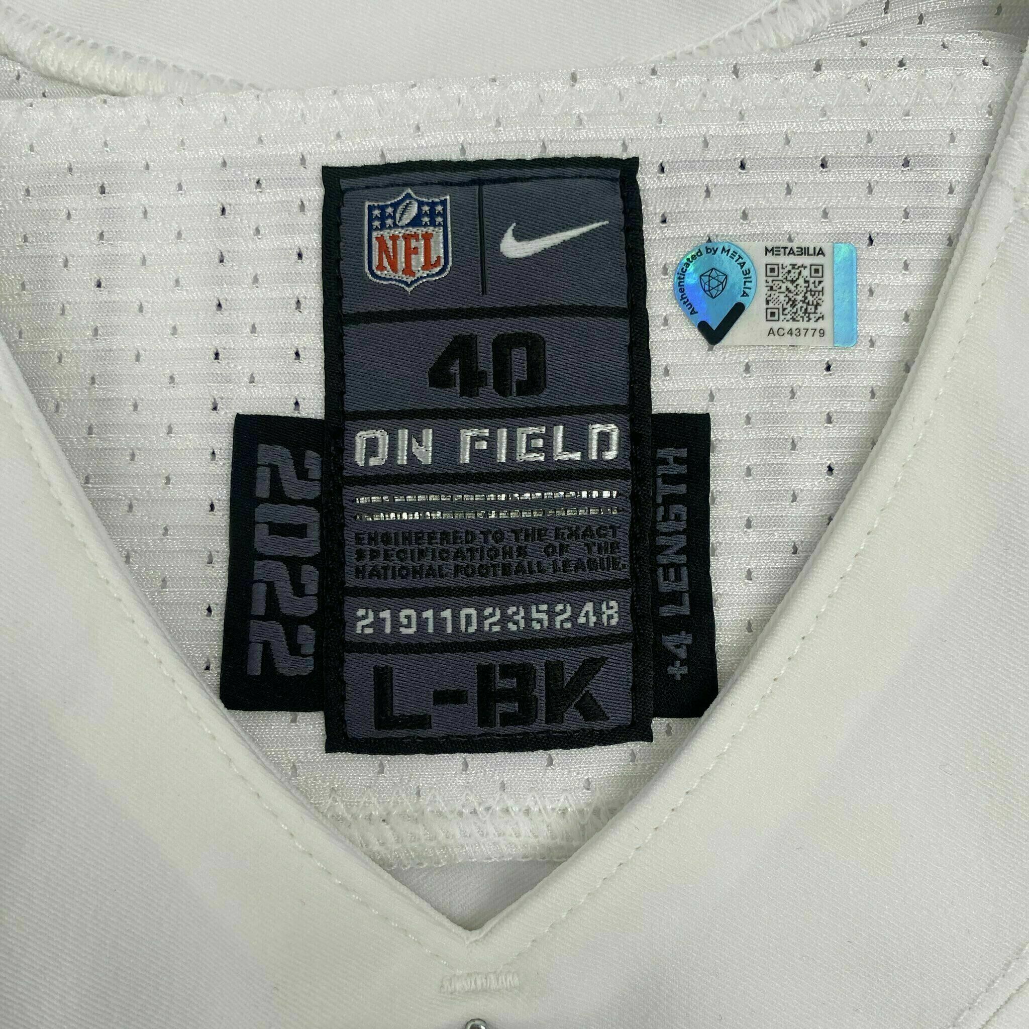 #11 Jordan Stout Team-Issued White Jersey