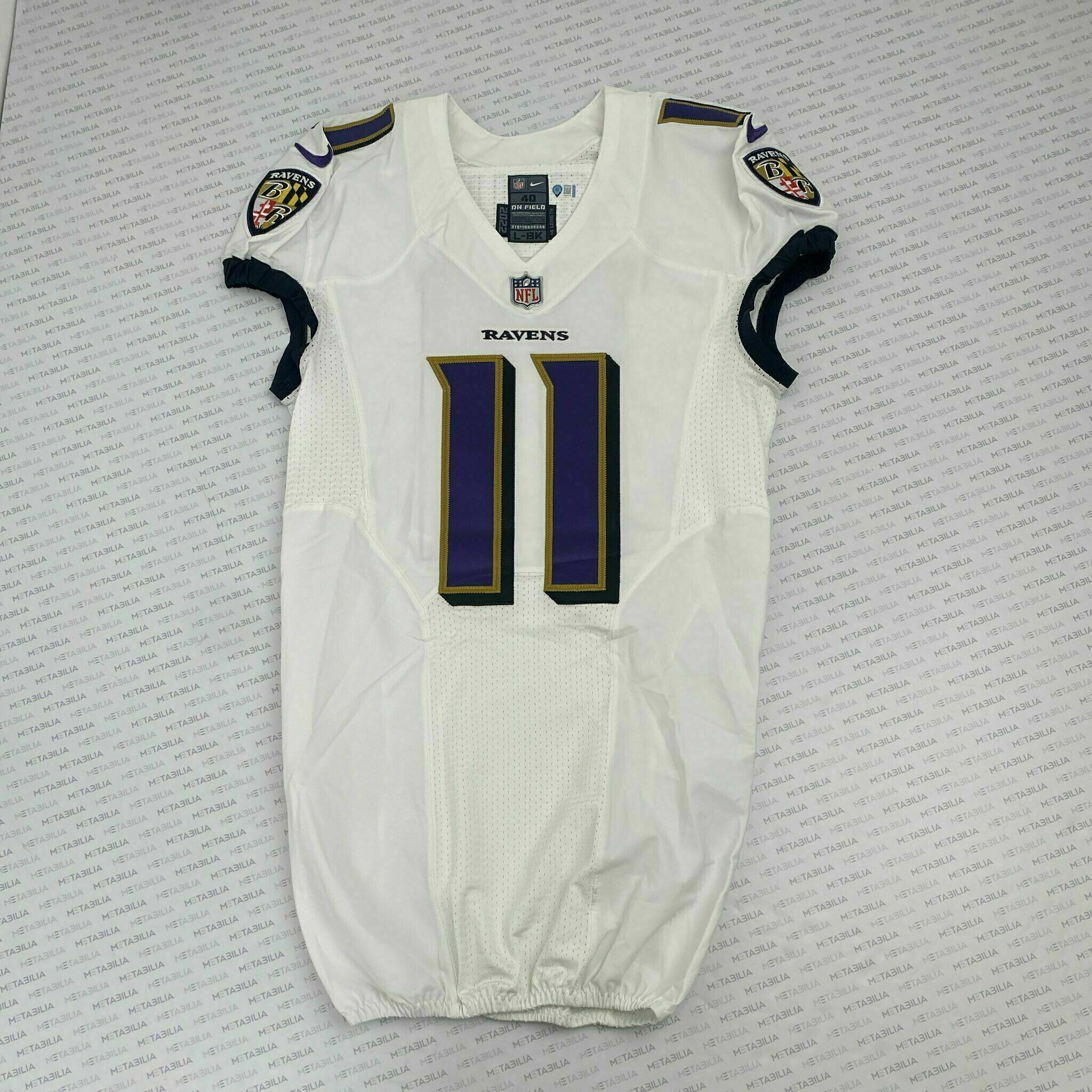 #11 Jordan Stout Team-Issued White Jersey