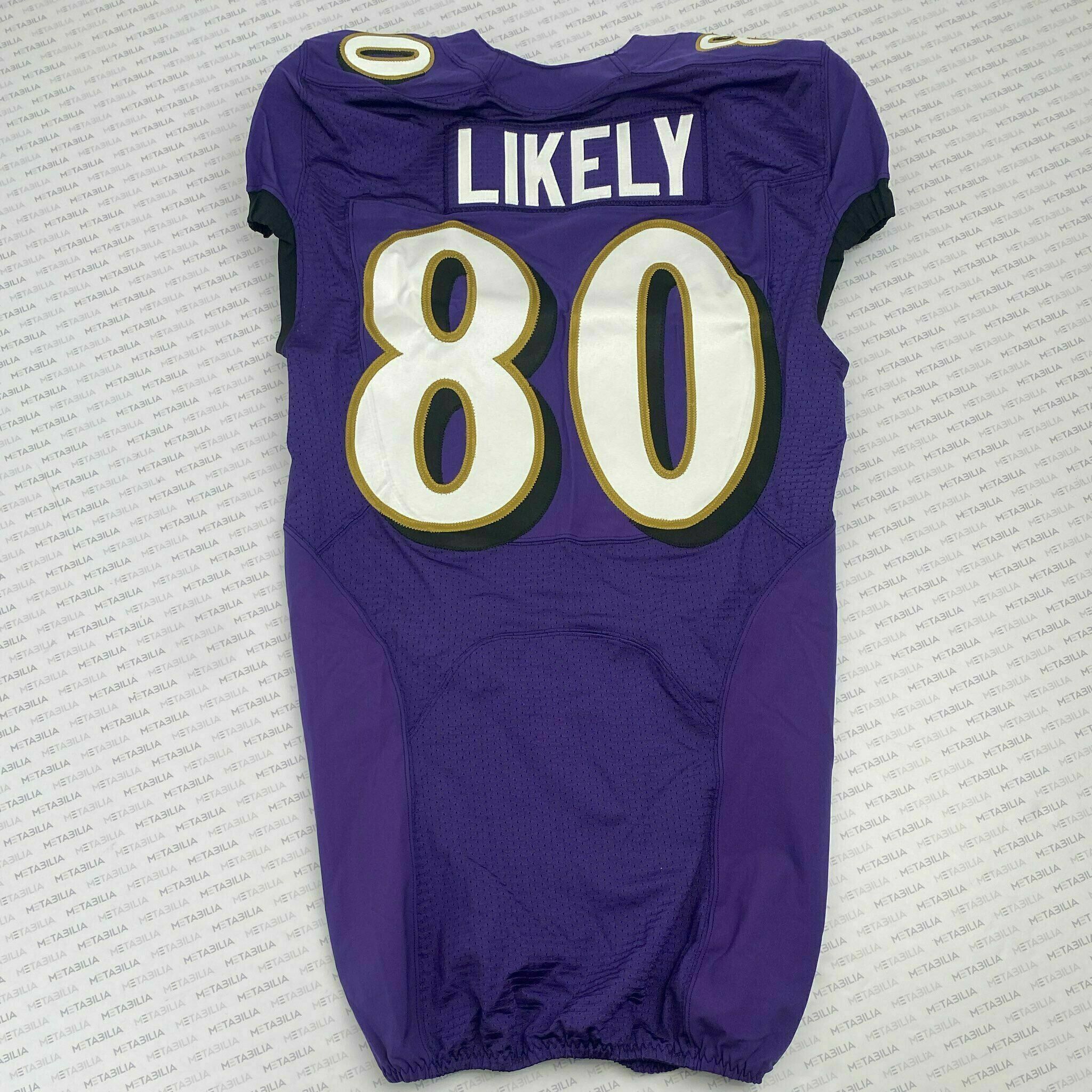 #80 Isaiah Likely Team-Issued Purple Jersey